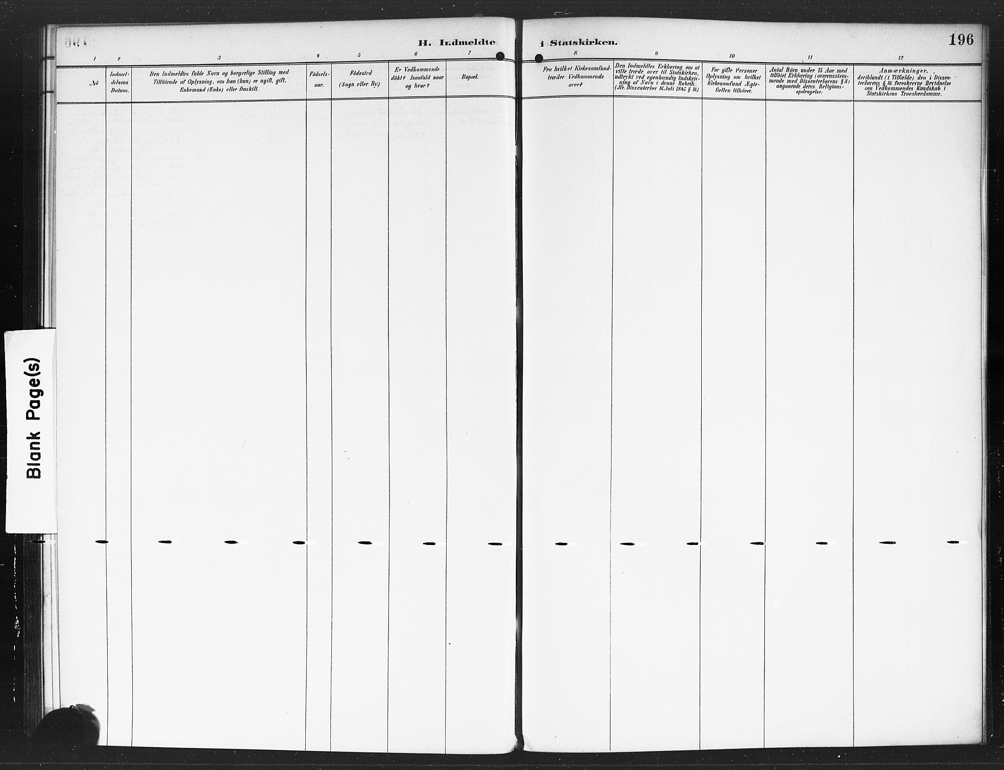 Rødenes prestekontor Kirkebøker, AV/SAO-A-2005/F/Fa/L0010: Parish register (official) no. I 10, 1890-1900, p. 196