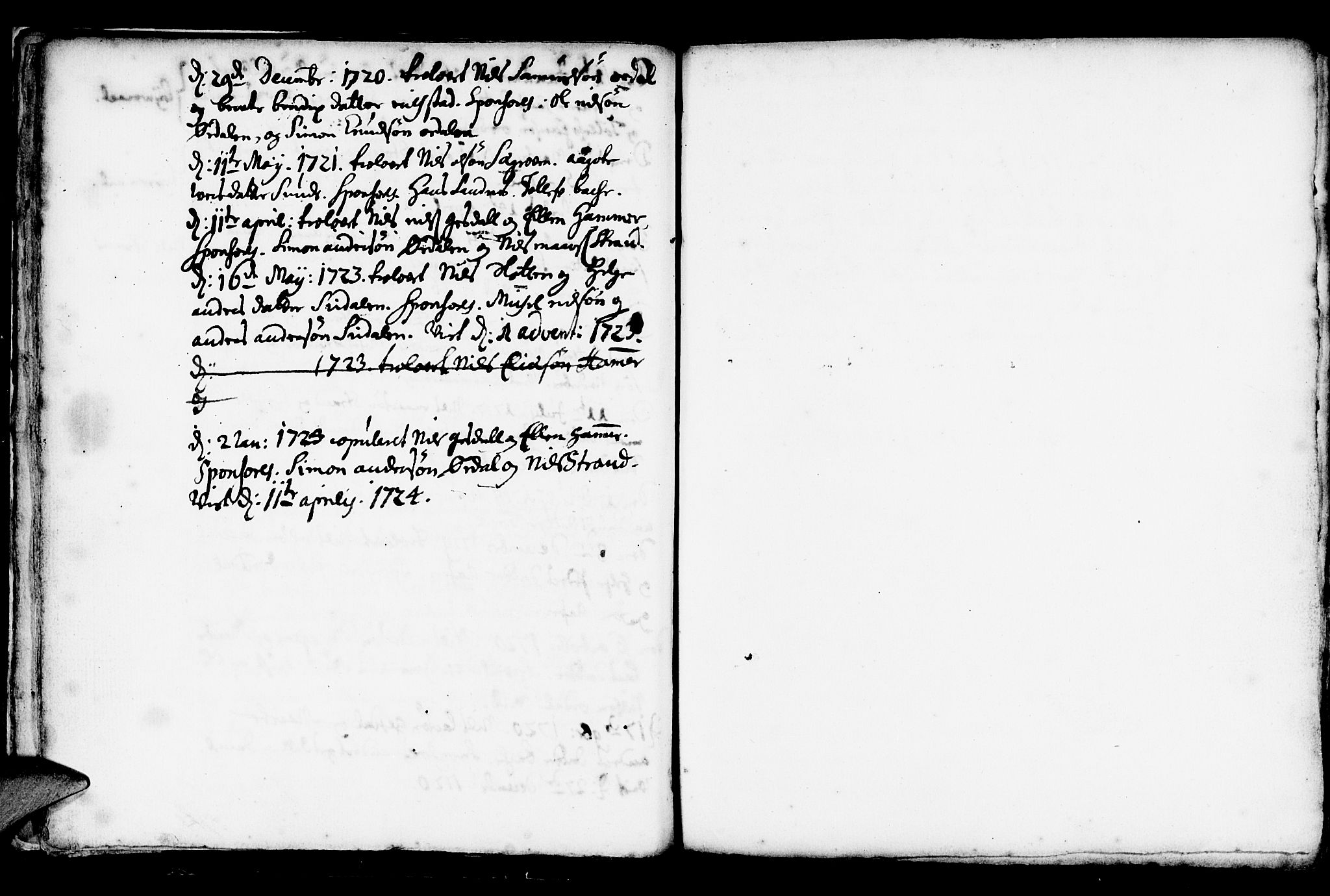 Jølster sokneprestembete, AV/SAB-A-80701/H/Haa/Haaa/L0001: Parish register (official) no. A 1, 1696-1728