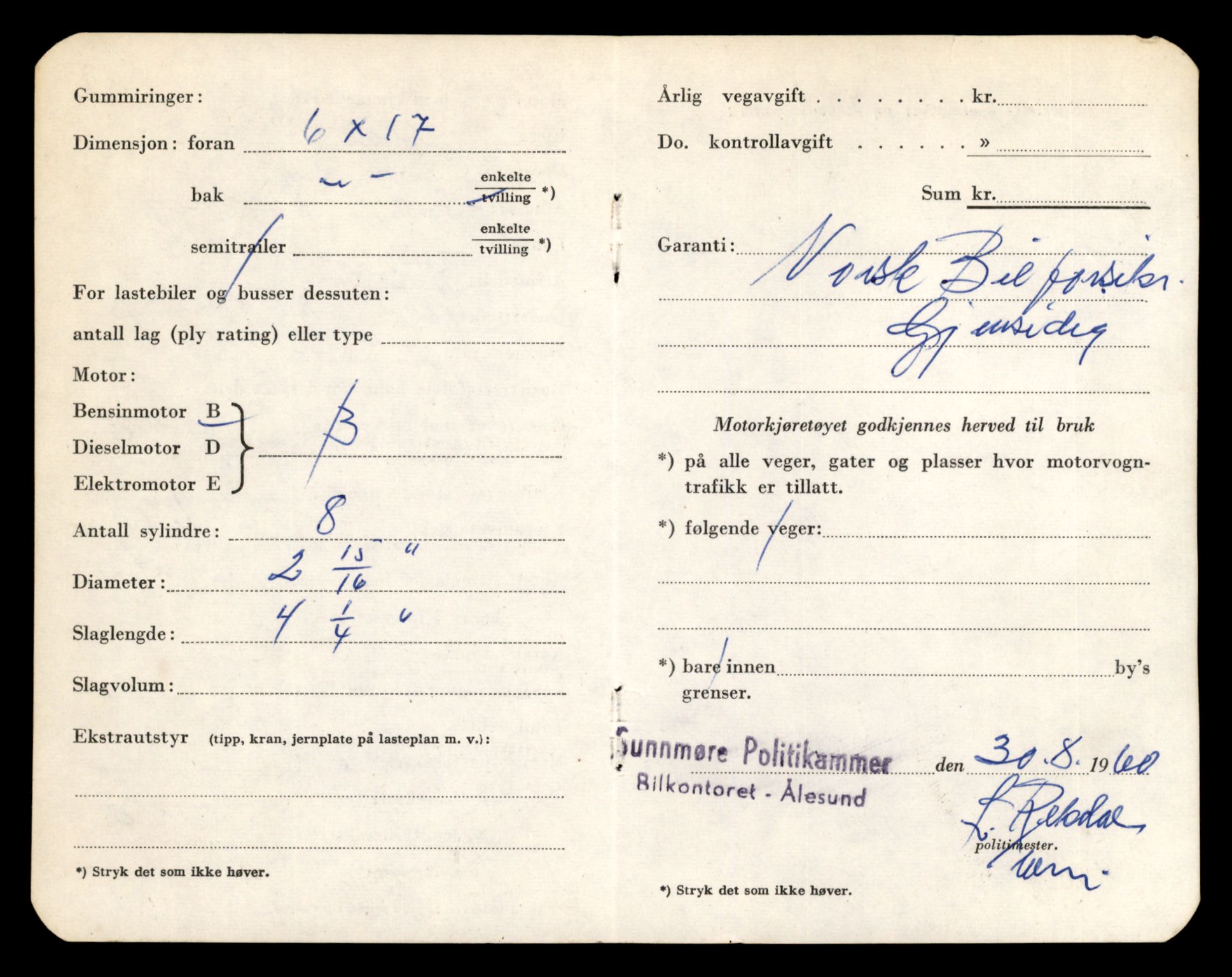 Møre og Romsdal vegkontor - Ålesund trafikkstasjon, AV/SAT-A-4099/F/Fe/L0044: Registreringskort for kjøretøy T 14205 - T 14319, 1927-1998, p. 1496