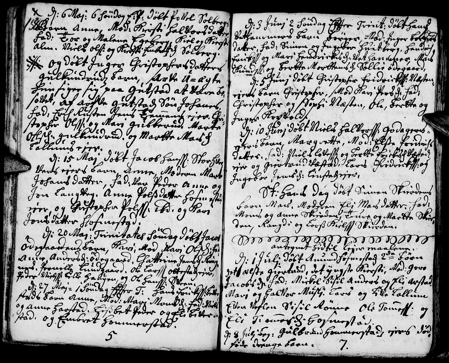 Stange prestekontor, AV/SAH-PREST-002/K/L0002: Parish register (official) no. 2, 1724-1740, p. 158-159