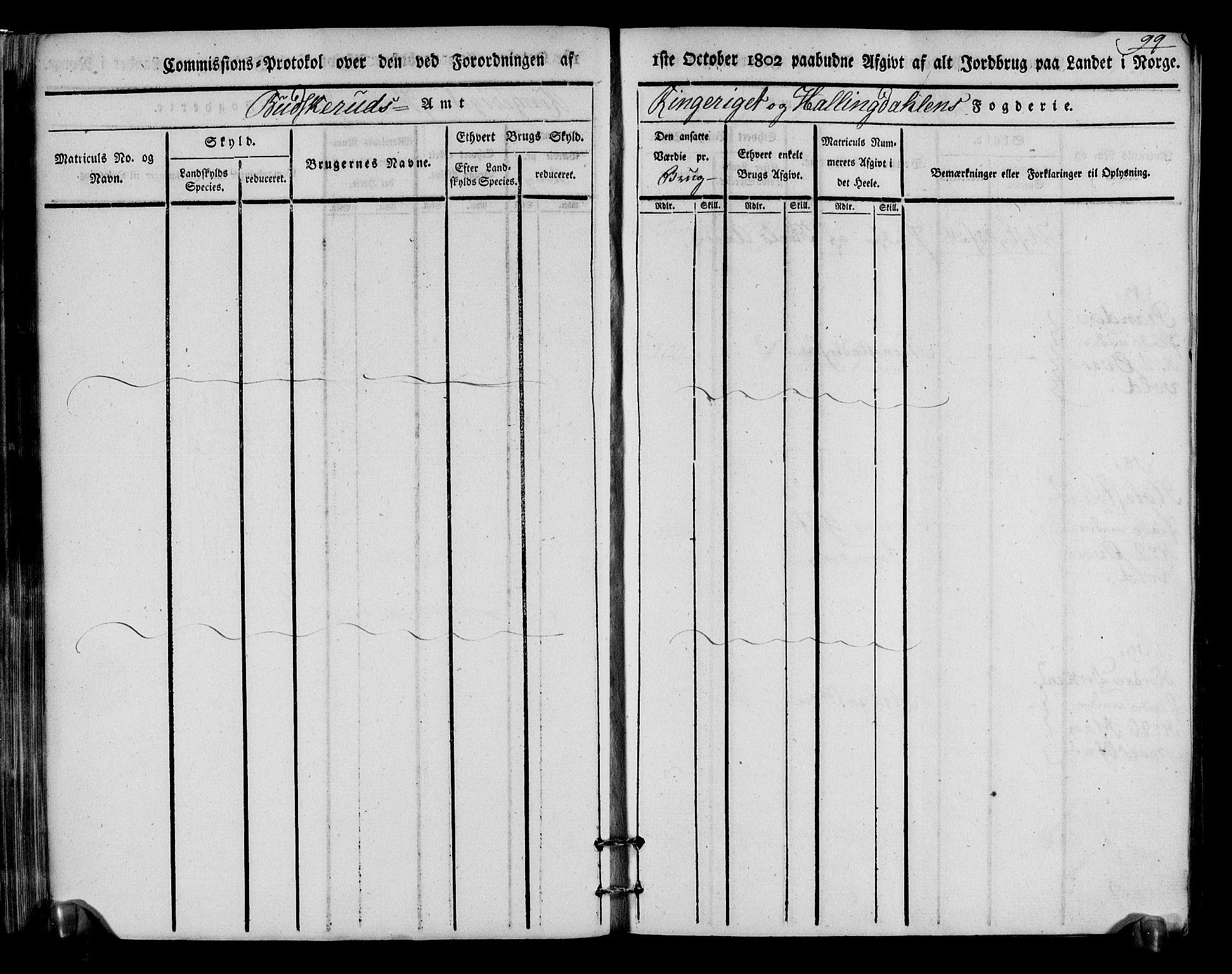 Rentekammeret inntil 1814, Realistisk ordnet avdeling, RA/EA-4070/N/Ne/Nea/L0048: Ringerike og Hallingdal fogderi. Kommisjonsprotokoll for Ål prestegjeld, 1803, p. 103