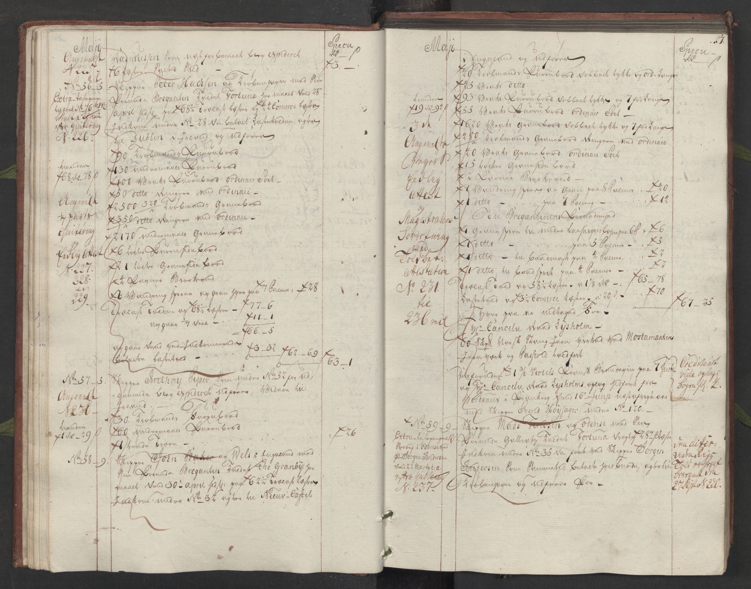 Generaltollkammeret, tollregnskaper, AV/RA-EA-5490/R33/L0083/0001: Tollregnskaper Trondheim A / Utgående hovedtollbok, 1764, p. 16b-17a