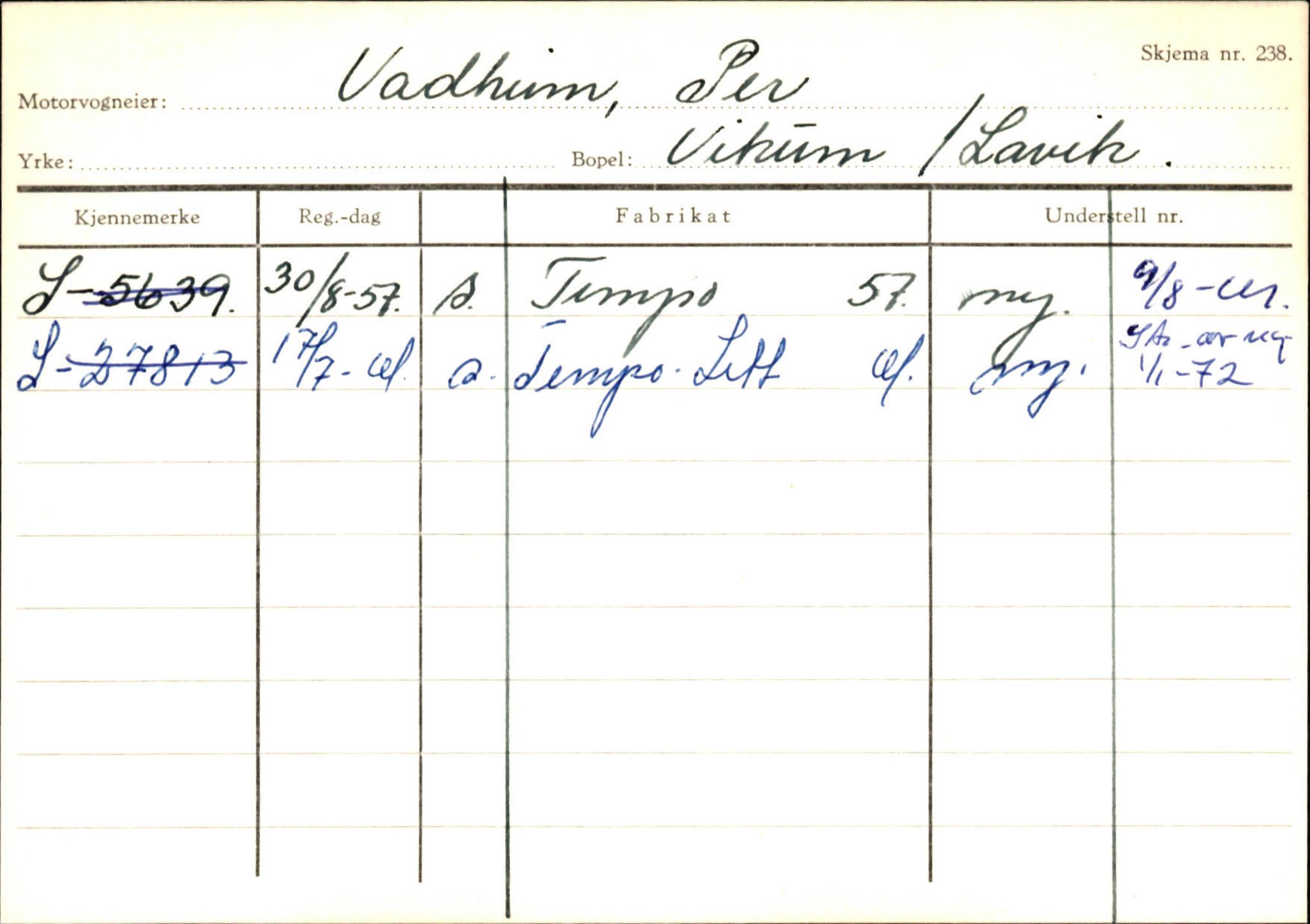 Statens vegvesen, Sogn og Fjordane vegkontor, SAB/A-5301/4/F/L0131: Eigarregister Høyanger P-Å. Stryn S-Å, 1945-1975, p. 752