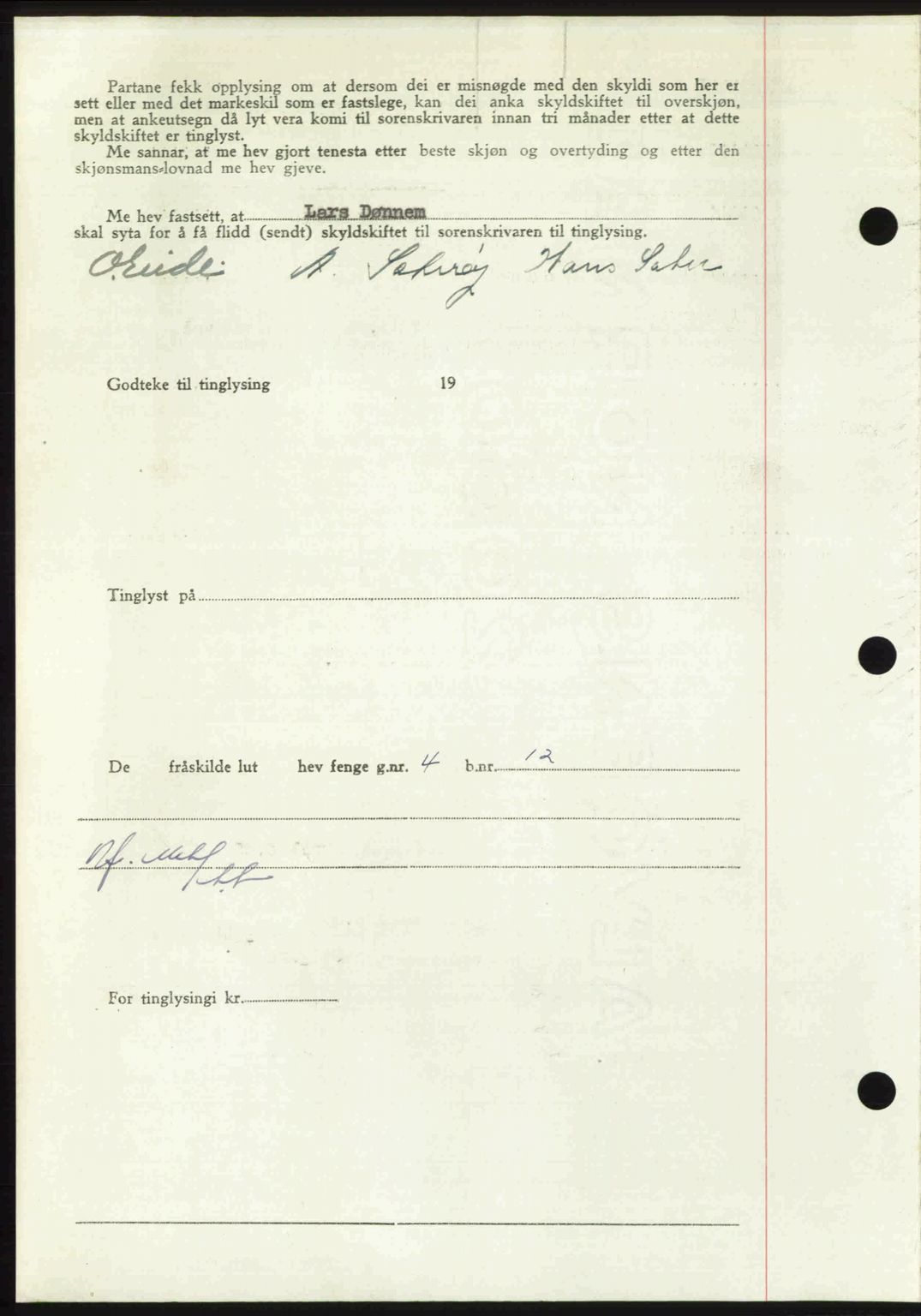 Nordmøre sorenskriveri, AV/SAT-A-4132/1/2/2Ca: Mortgage book no. A114, 1950-1950, Diary no: : 1034/1950