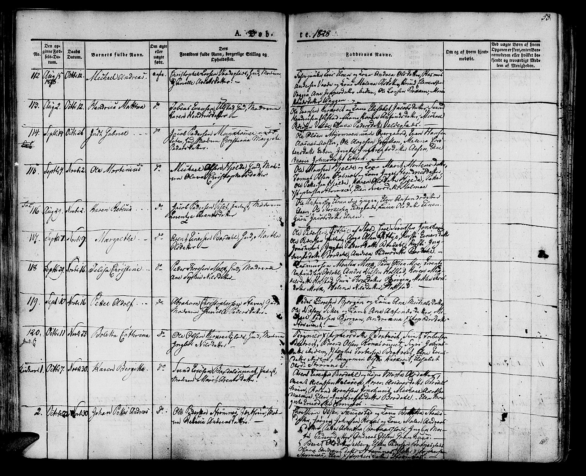 Ministerialprotokoller, klokkerbøker og fødselsregistre - Nord-Trøndelag, SAT/A-1458/741/L0390: Parish register (official) no. 741A04, 1822-1836, p. 53