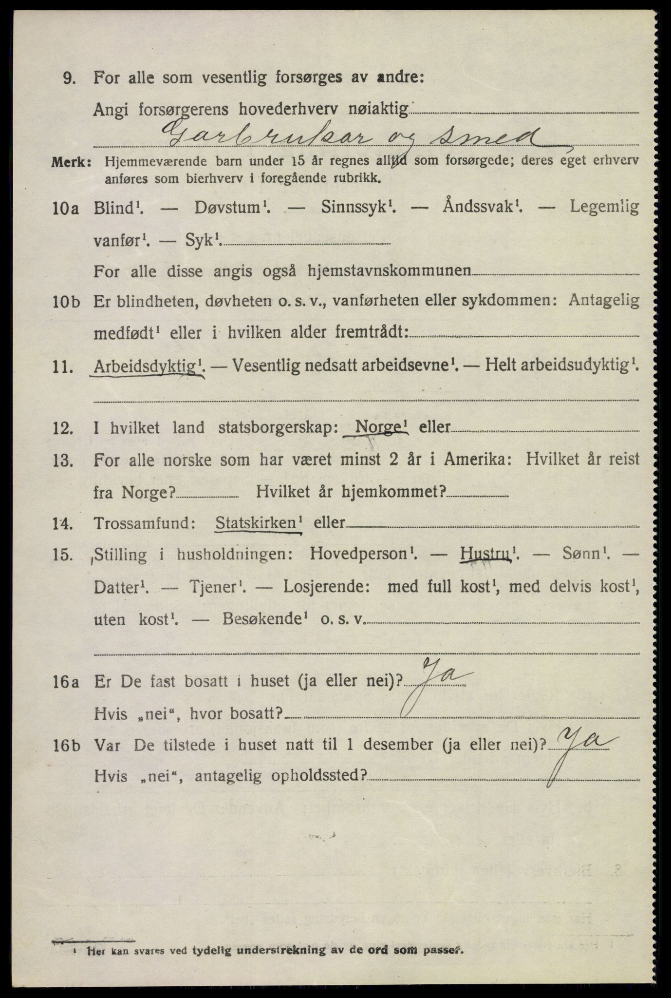 SAKO, 1920 census for Bø (Telemark), 1920, p. 6869