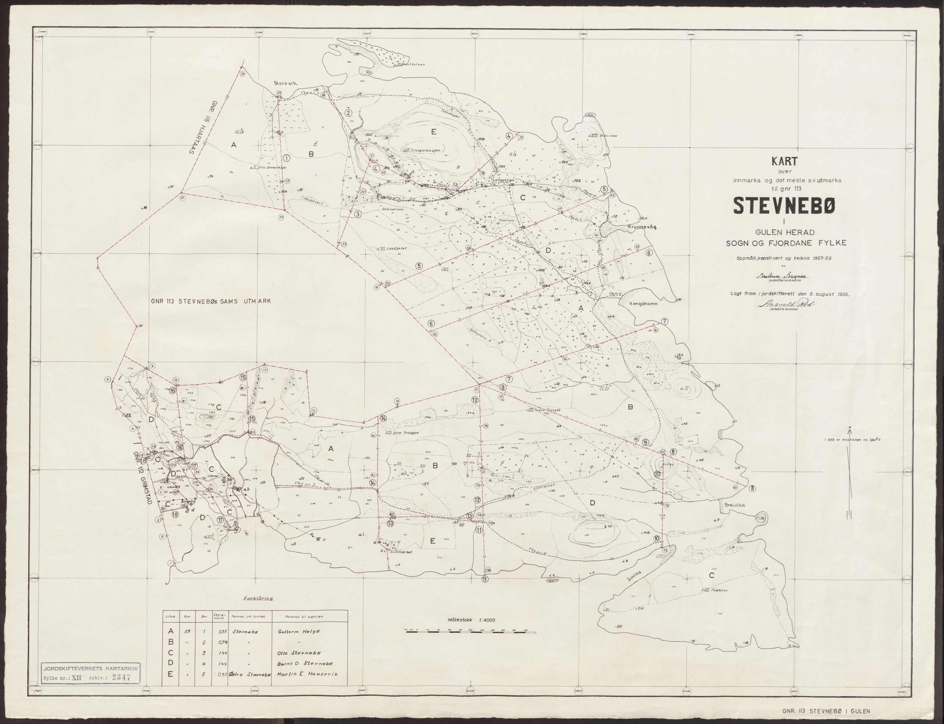 Jordskifteverkets kartarkiv, RA/S-3929/T, 1859-1988, p. 2872