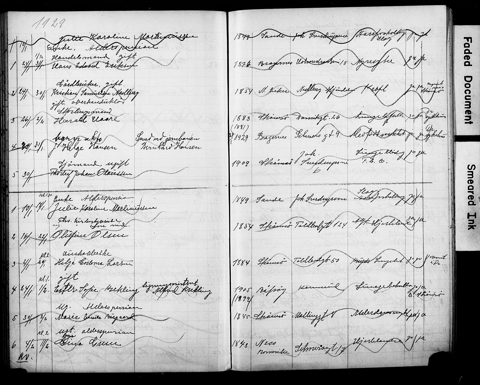 Strømsø kirkebøker, SAKO/A-246/Y/Ya/L0008: Parish register draft no. I 8, 1916-1931
