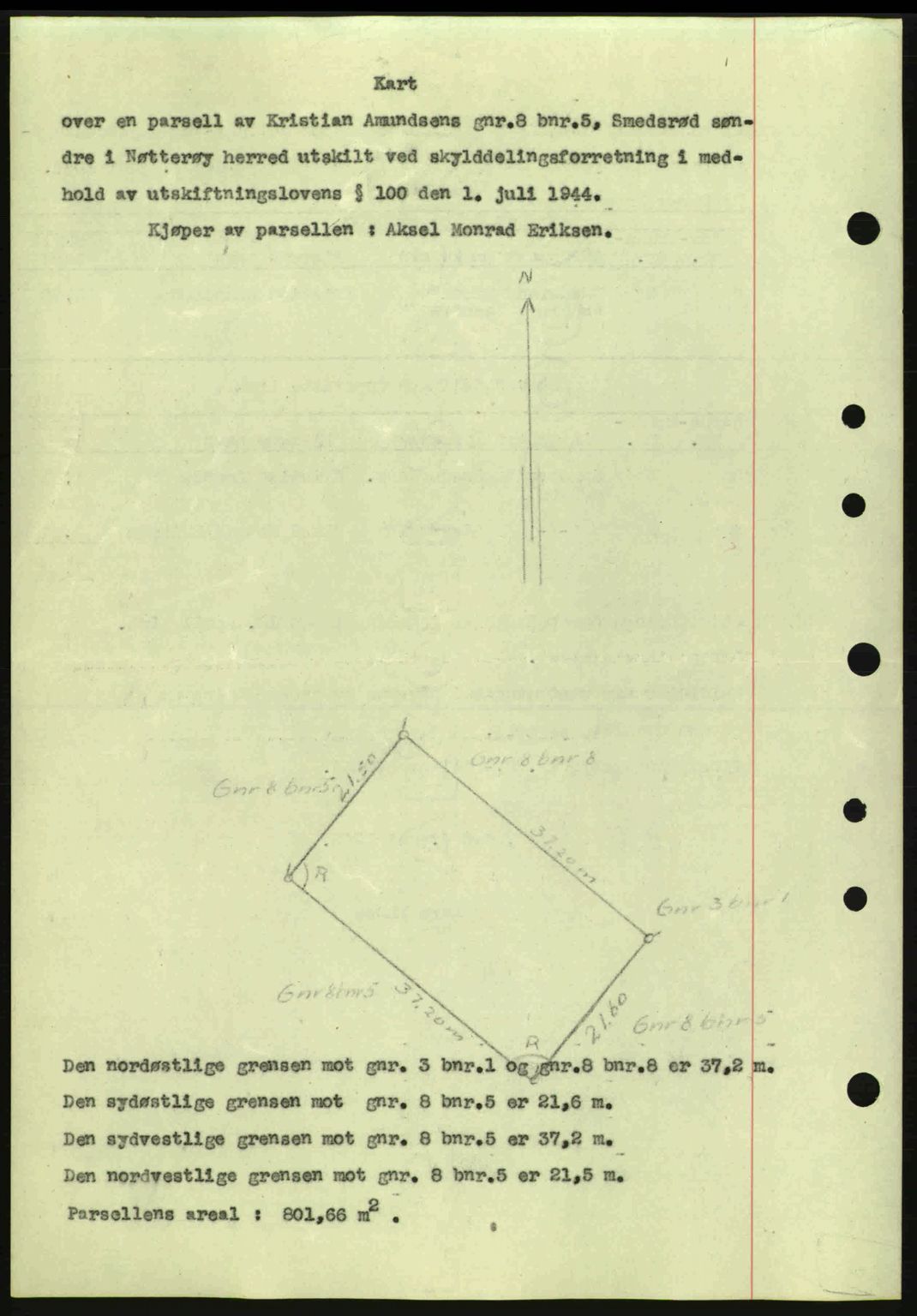 Tønsberg sorenskriveri, AV/SAKO-A-130/G/Ga/Gaa/L0017a: Mortgage book no. A17a, 1945-1945, Diary no: : 893/1945