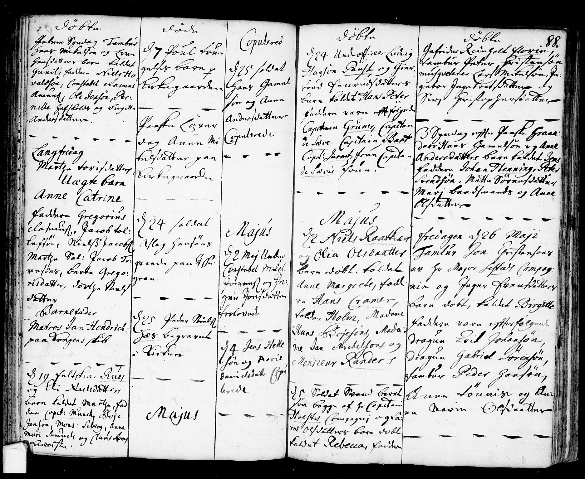 Fredrikstad prestekontor Kirkebøker, AV/SAO-A-11082/F/Fa/L0001: Parish register (official) no. 1, 1717-1731, p. 88