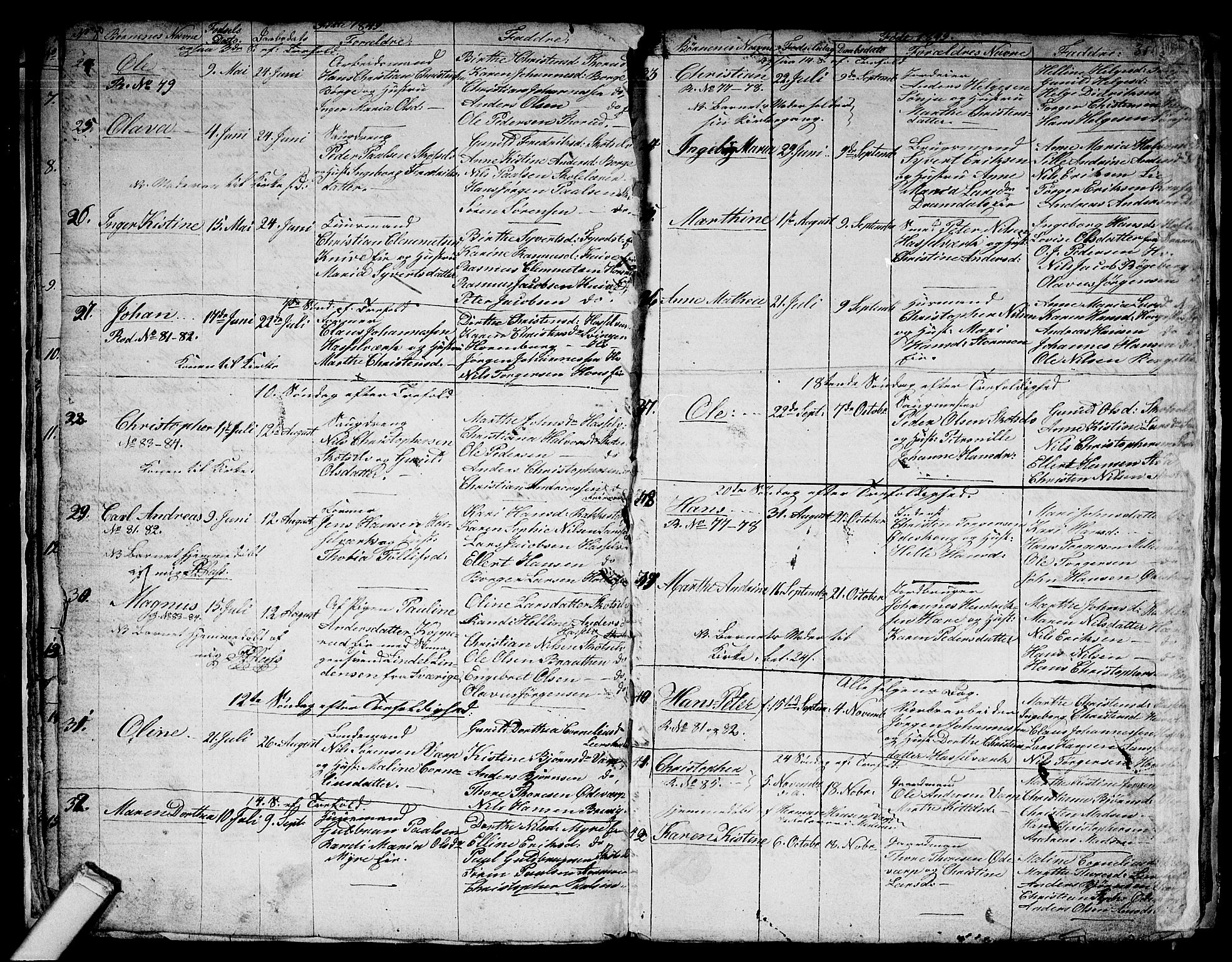 Eiker kirkebøker, AV/SAKO-A-4/G/Gb/L0001: Parish register (copy) no. II 1, 1844-1864, p. 30-31