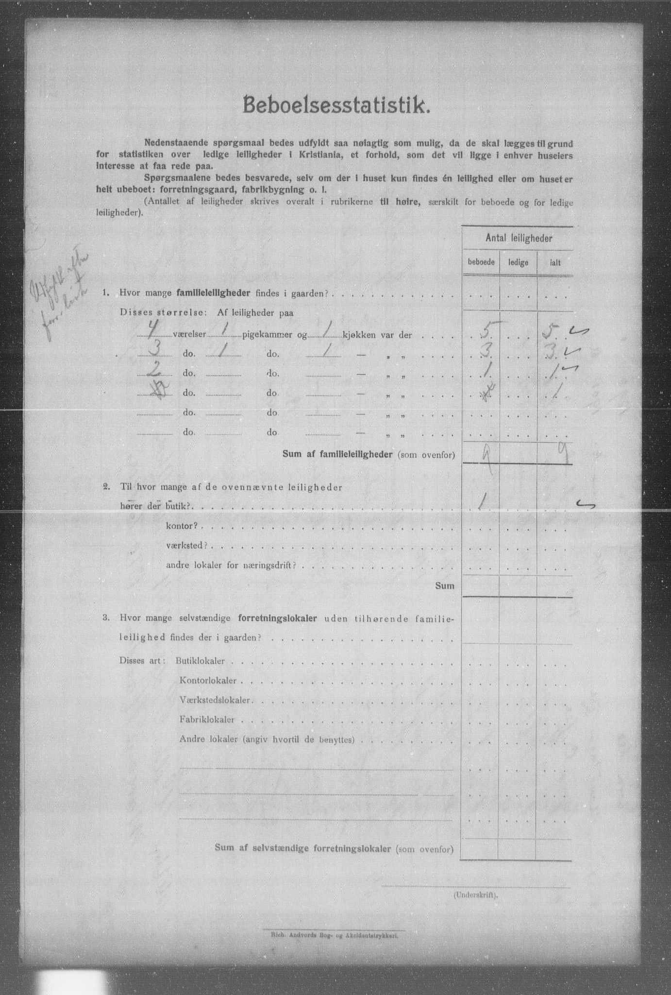 OBA, Municipal Census 1904 for Kristiania, 1904, p. 1678