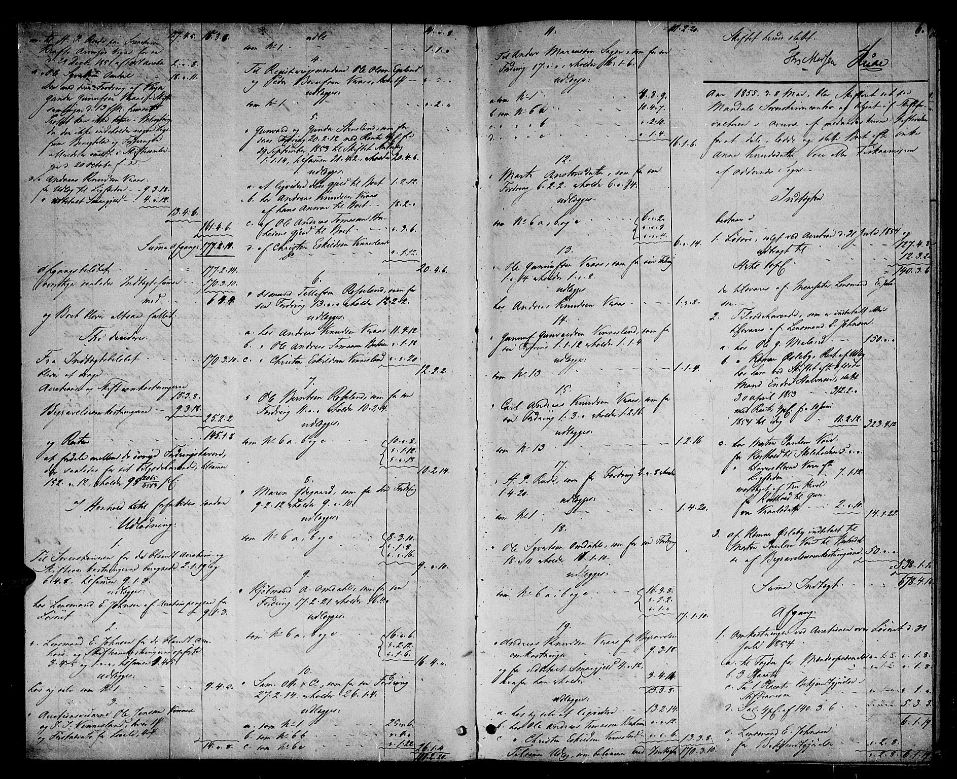 Torridal sorenskriveri, AV/SAK-1221-0012/H/Hc/L0032: Skifteutlodningsprotokoll nr. 1, 1855-1867, p. 5b-6a