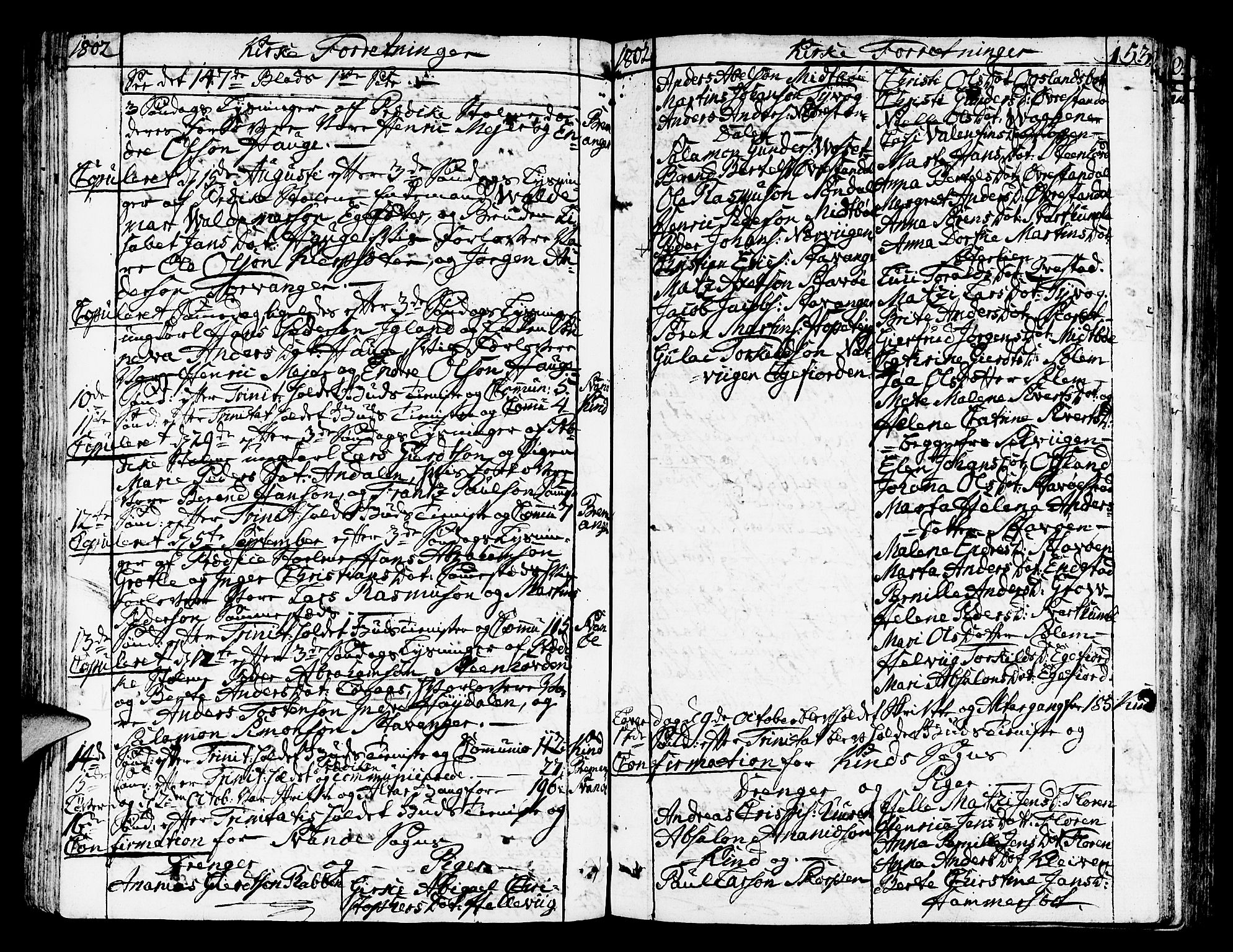 Kinn sokneprestembete, SAB/A-80801/H/Haa/Haaa/L0003: Parish register (official) no. A 3, 1785-1821, p. 153