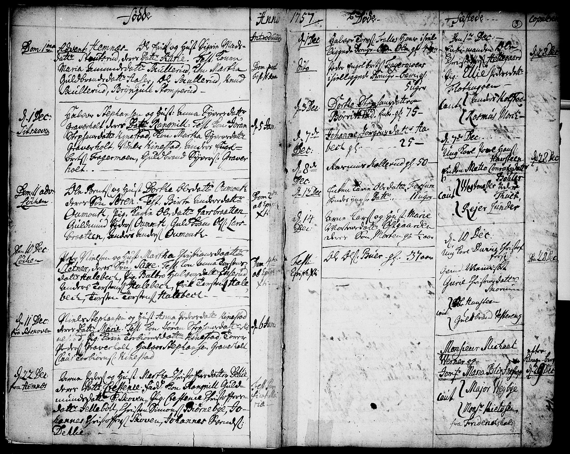 Høland prestekontor Kirkebøker, SAO/A-10346a/F/Fa/L0004: Parish register (official) no. I 4, 1757-1780, p. 3
