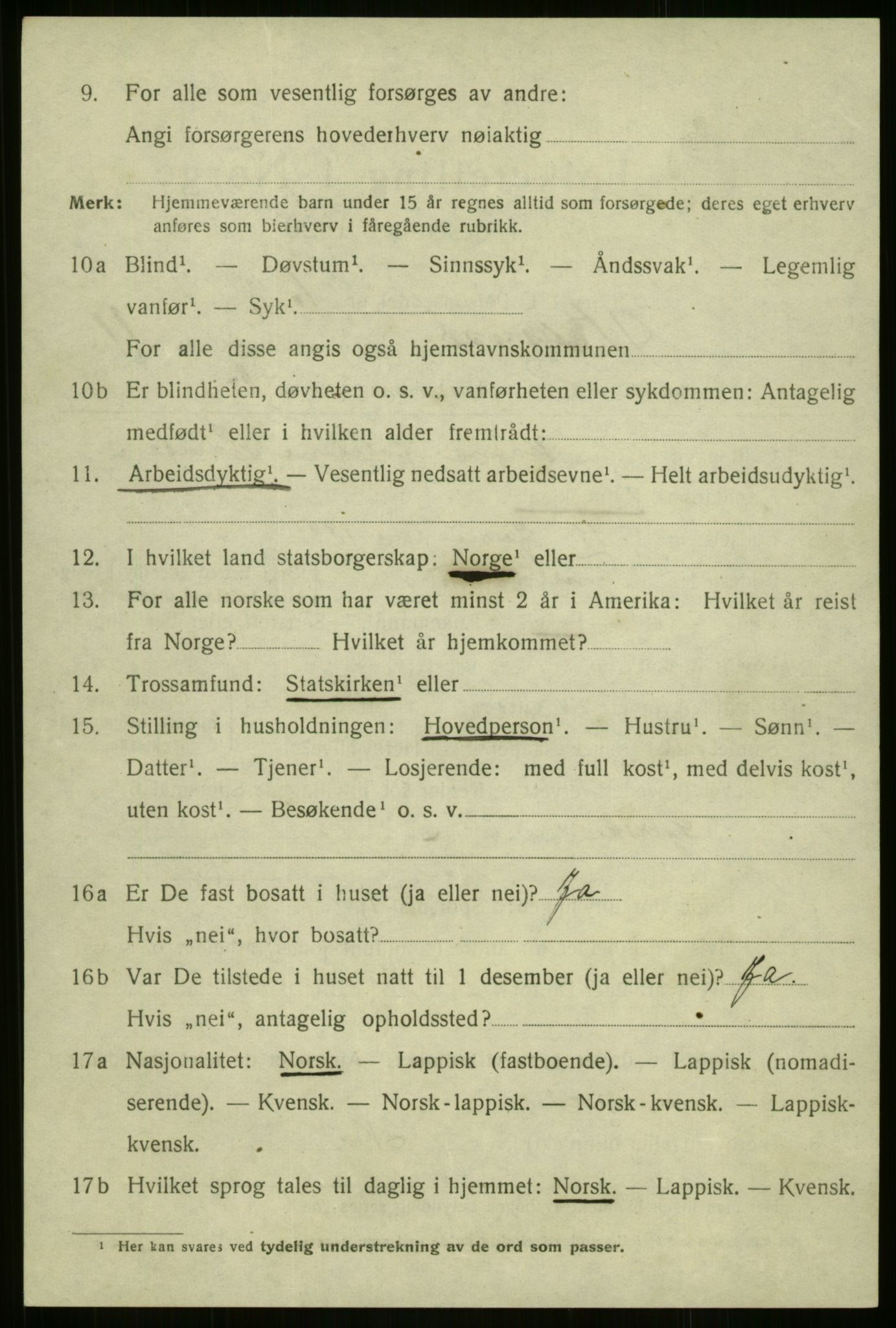 SATØ, 1920 census for Tromsø, 1920, p. 22644
