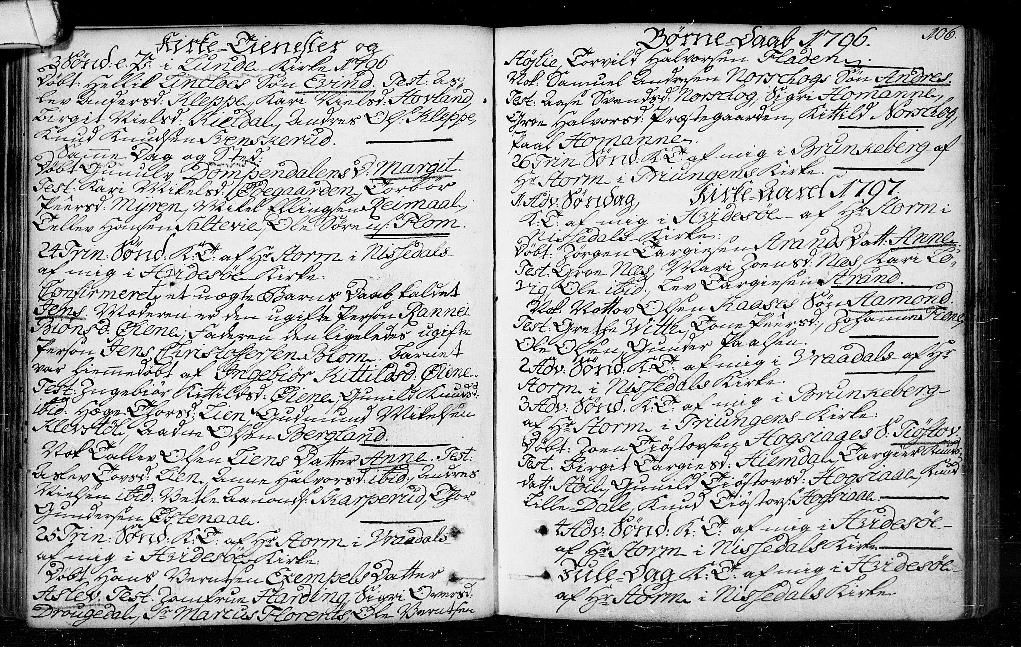 Kviteseid kirkebøker, SAKO/A-276/F/Fa/L0003: Parish register (official) no. I 3, 1787-1799, p. 106