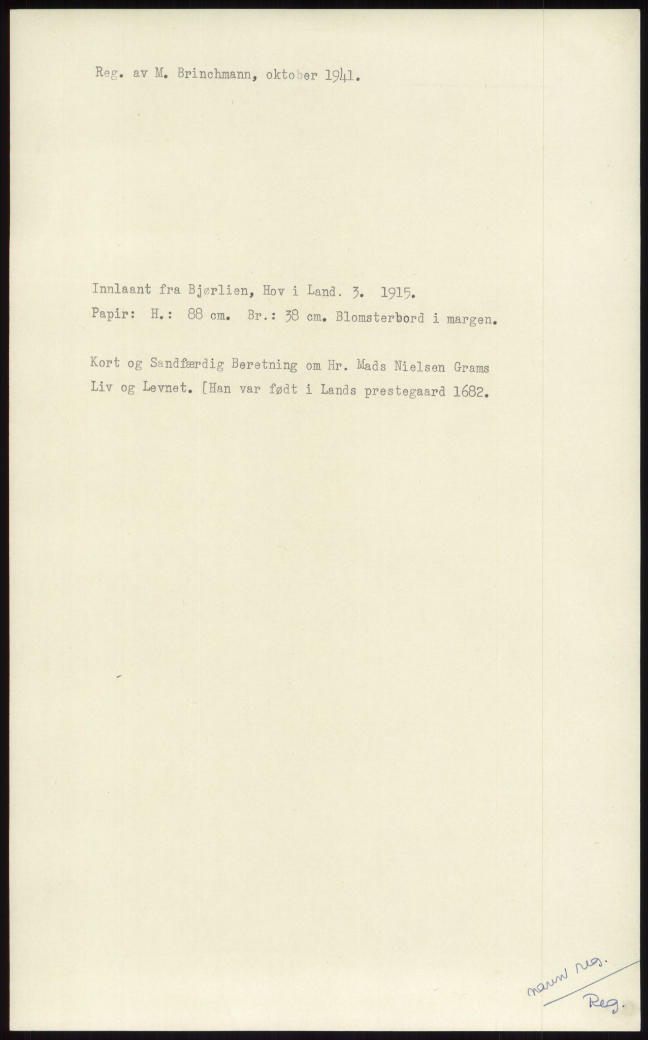 Samlinger til kildeutgivelse, Diplomavskriftsamlingen, RA/EA-4053/H/Ha, p. 1918