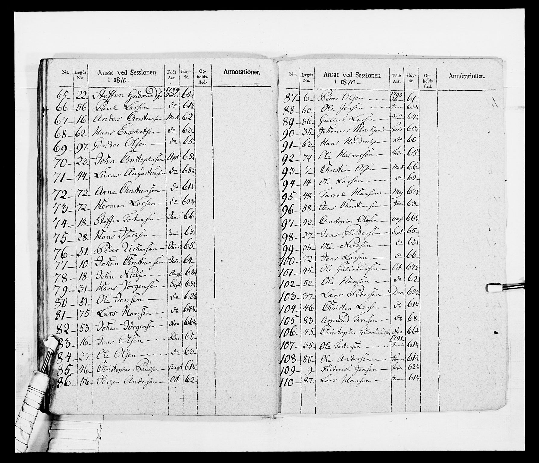 Generalitets- og kommissariatskollegiet, Det kongelige norske kommissariatskollegium, AV/RA-EA-5420/E/Eh/L0042: 1. Akershusiske nasjonale infanteriregiment, 1810, p. 409