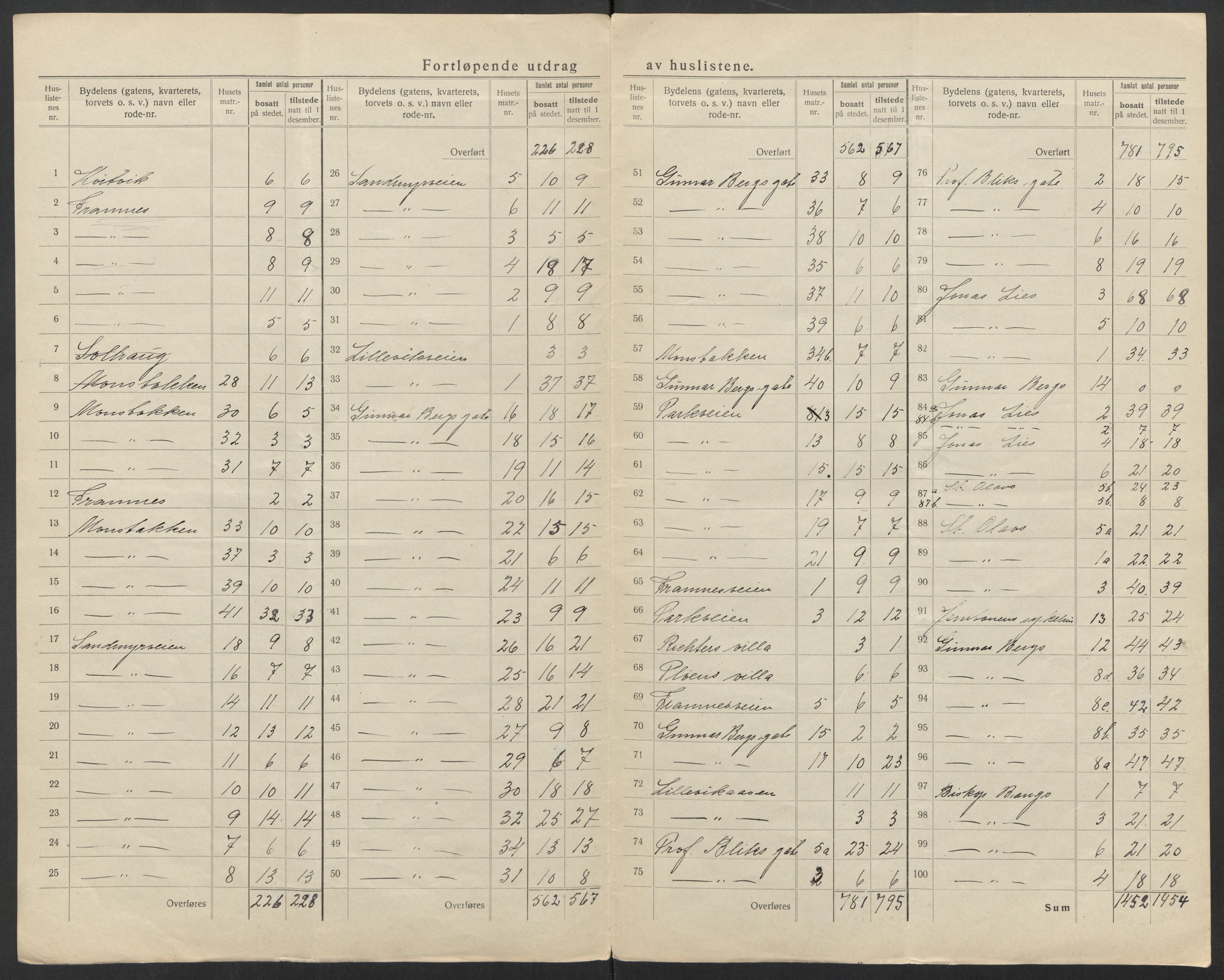 SAT, 1920 census for Narvik, 1920, p. 13