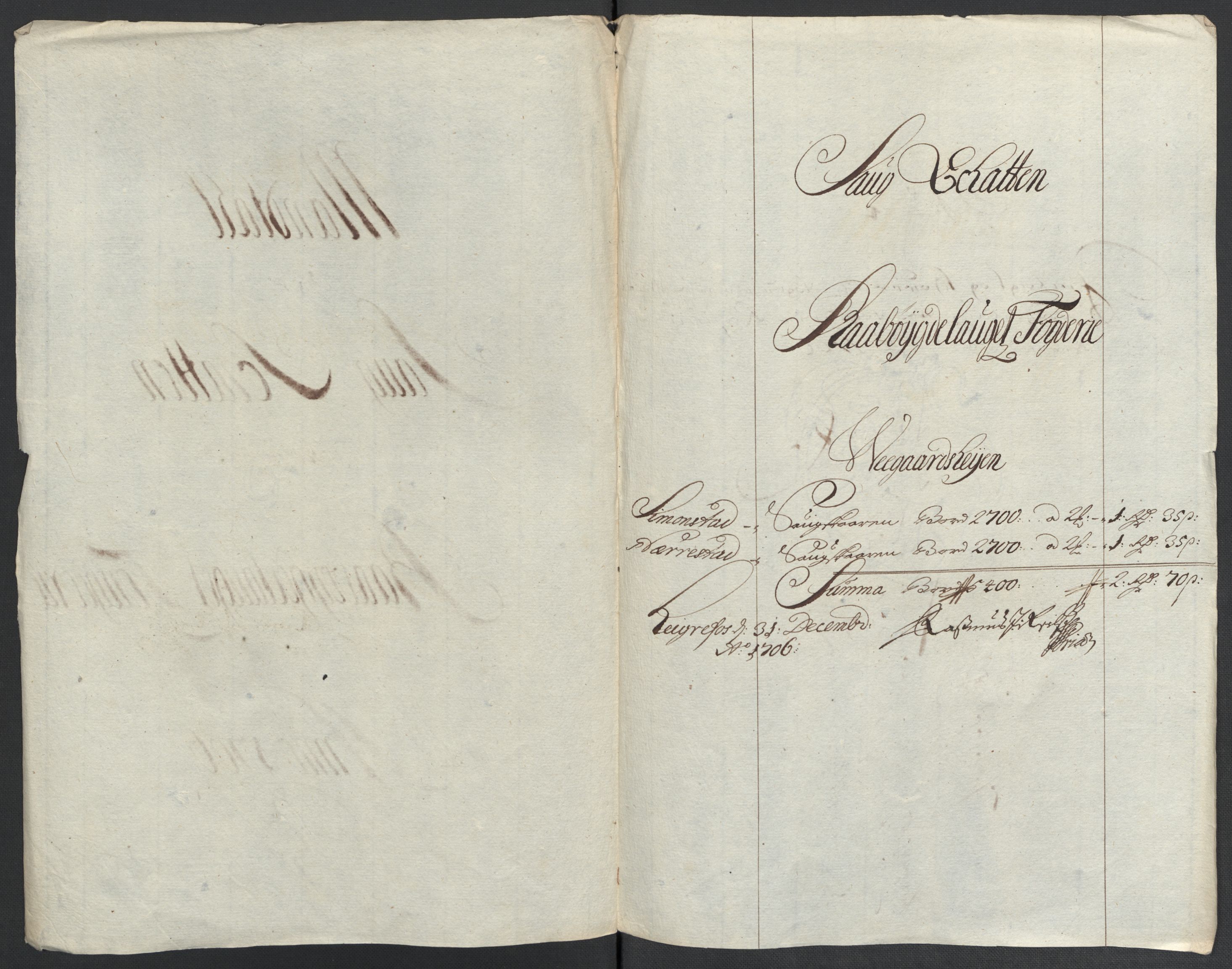 Rentekammeret inntil 1814, Reviderte regnskaper, Fogderegnskap, RA/EA-4092/R40/L2448: Fogderegnskap Råbyggelag, 1706-1708, p. 40