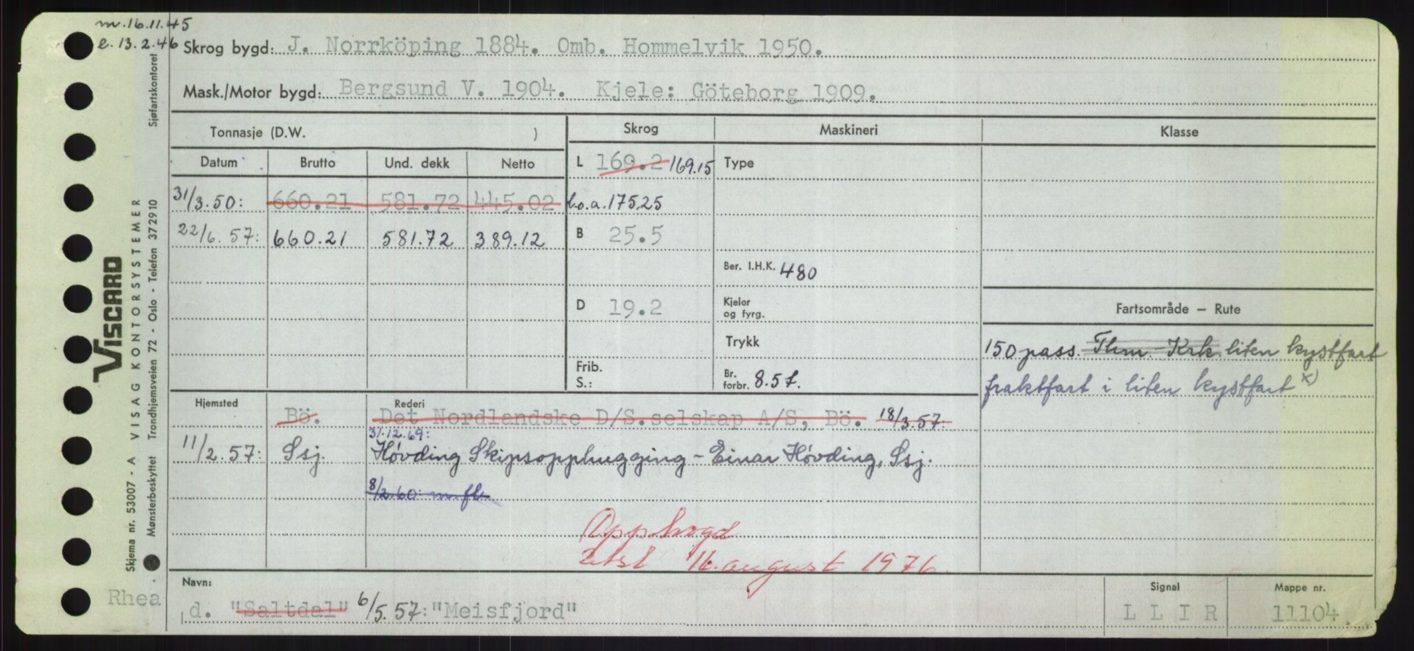 Sjøfartsdirektoratet med forløpere, Skipsmålingen, RA/S-1627/H/Hd/L0024: Fartøy, M-Mim, p. 465