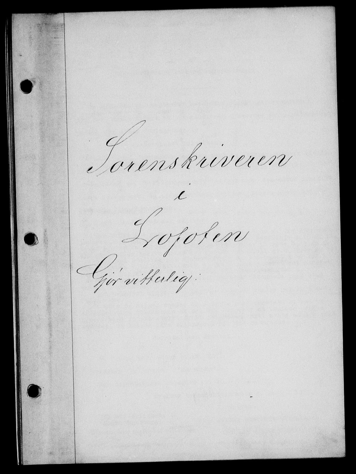 Lofoten sorenskriveri, SAT/A-0017/1/2/2C/L0027b: Mortgage book no. 27b, 1933-1933