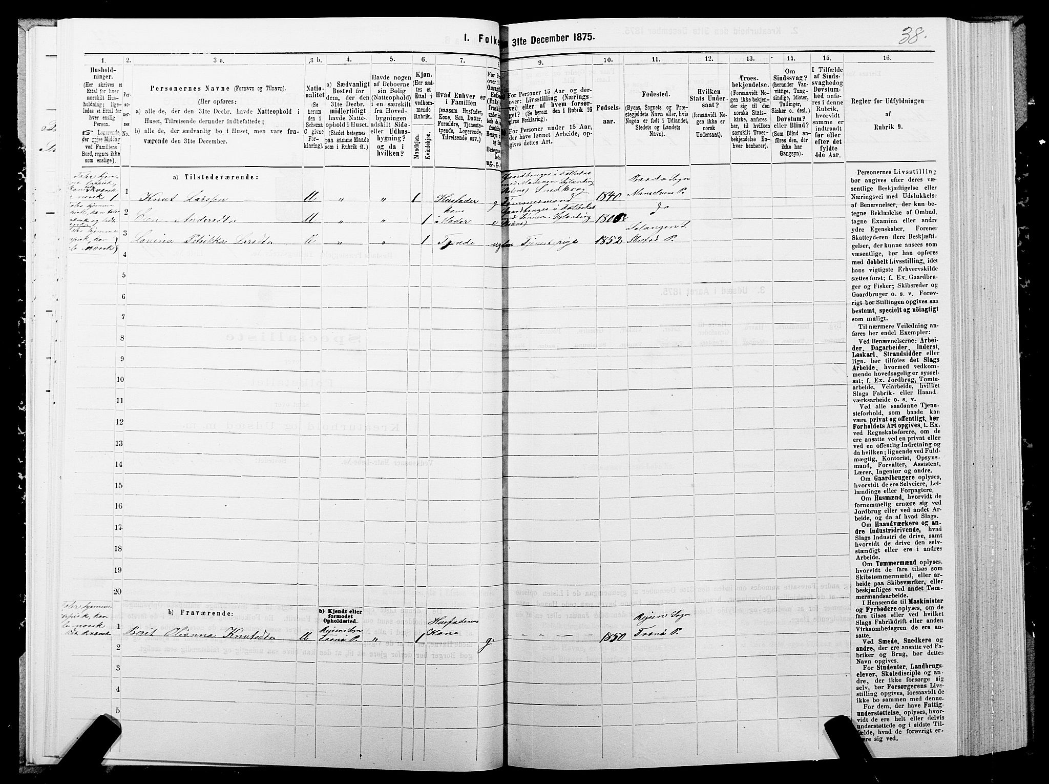 SATØ, 1875 census for 1917P Ibestad, 1875, p. 1038