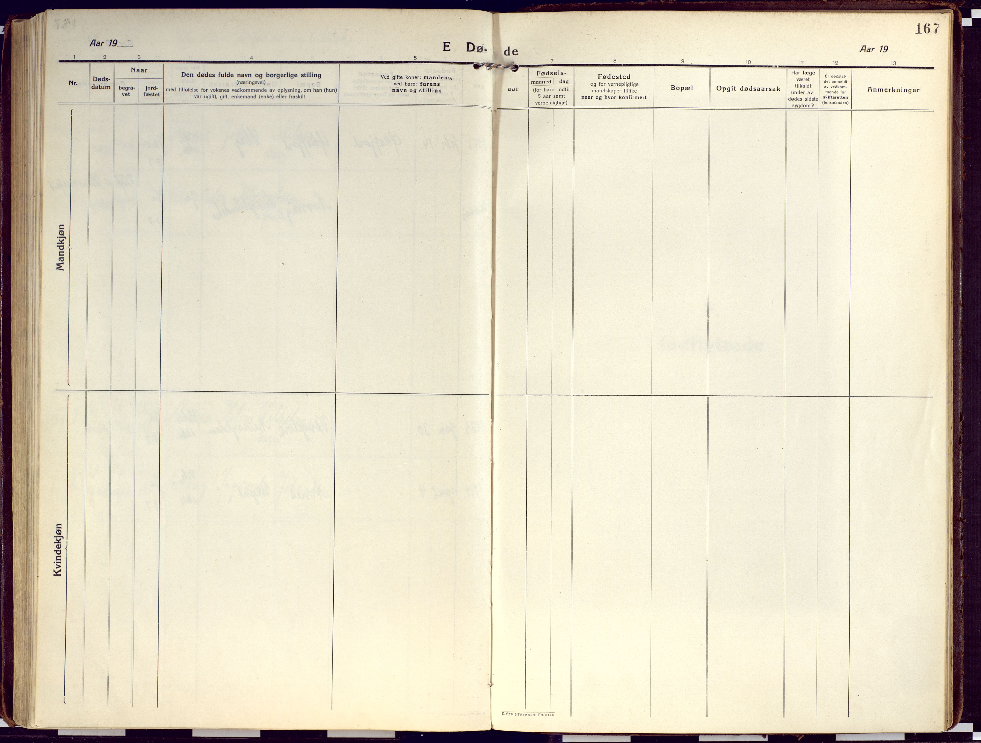 Loppa sokneprestkontor, SATØ/S-1339/H/Ha/L0012kirke: Parish register (official) no. 12, 1917-1932, p. 167