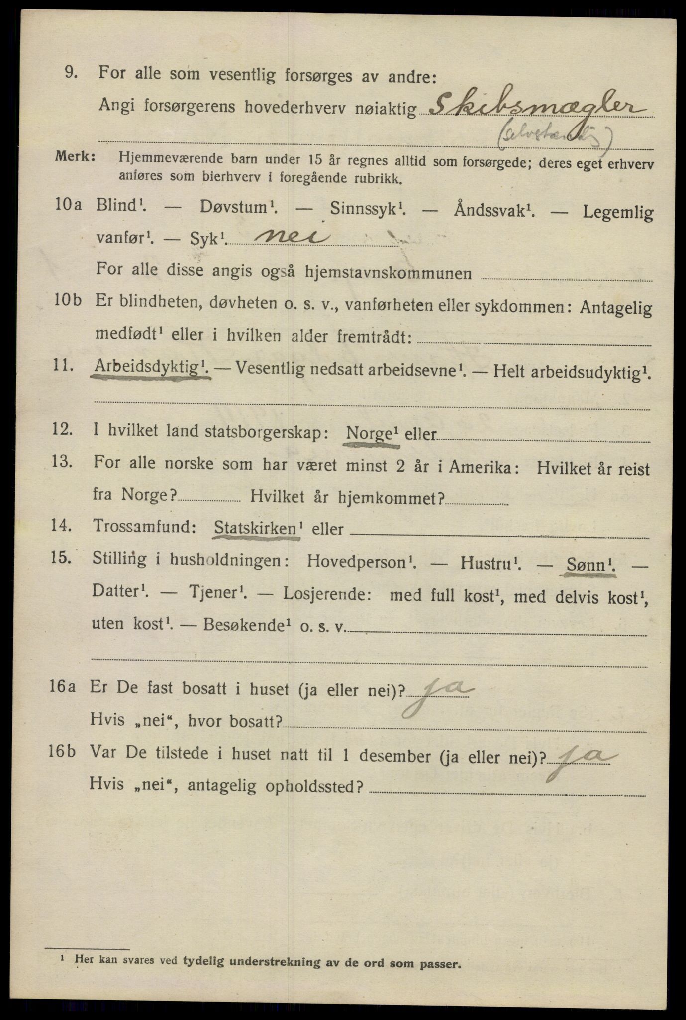 SAO, 1920 census for Kristiania, 1920, p. 145382