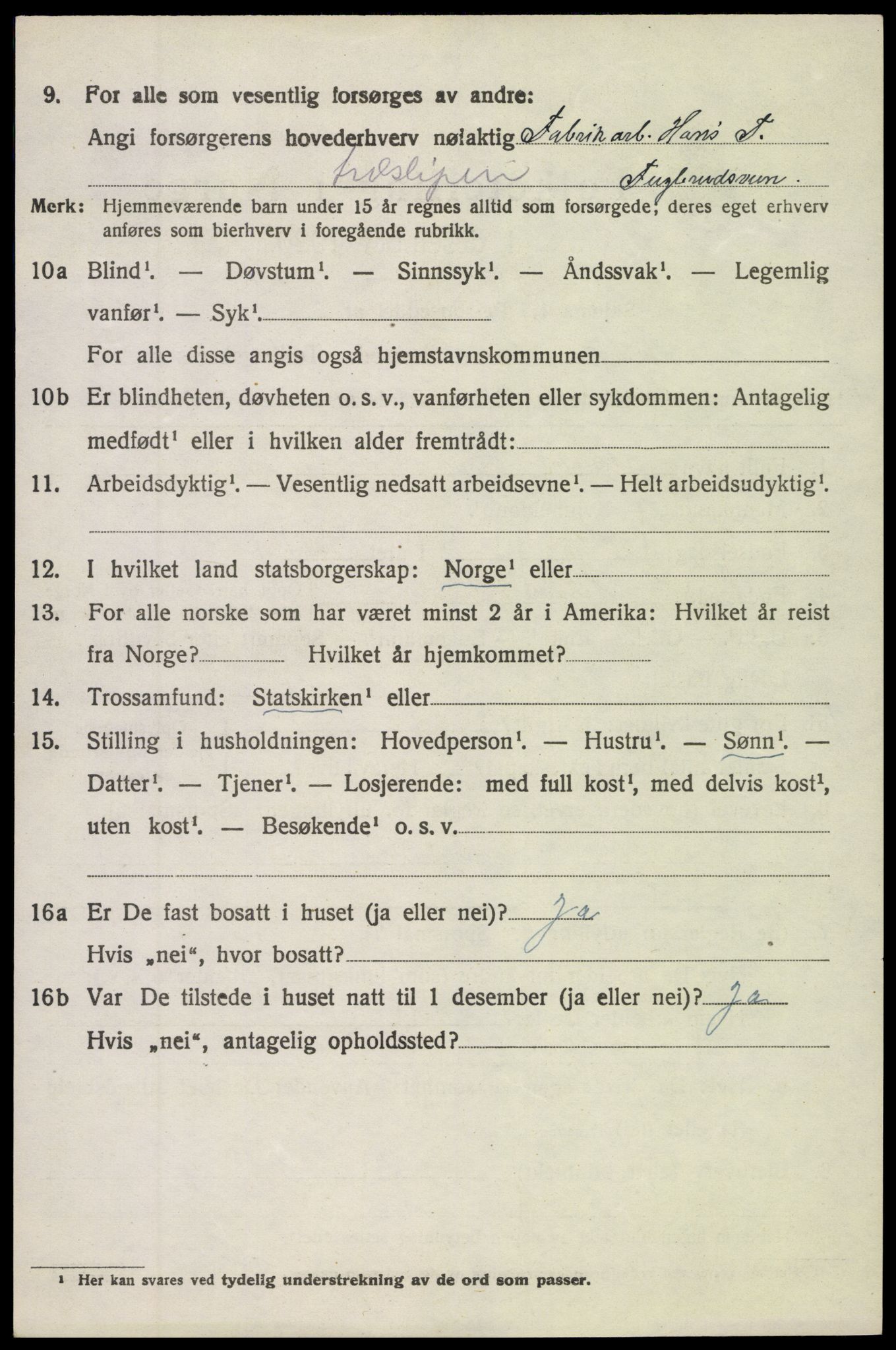 SAH, 1920 census for Søndre Land, 1920, p. 6222