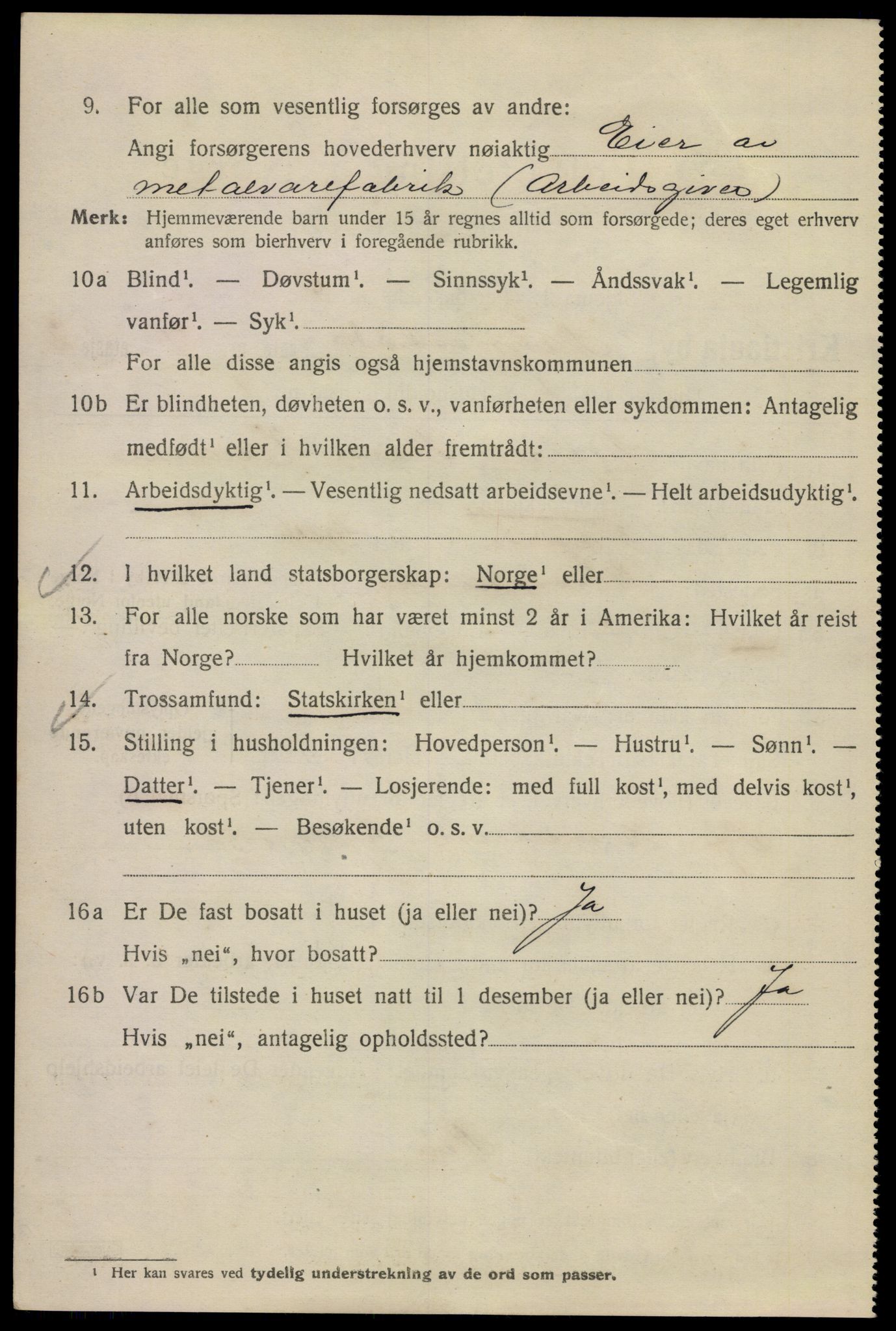 SAO, 1920 census for Kristiania, 1920, p. 409498