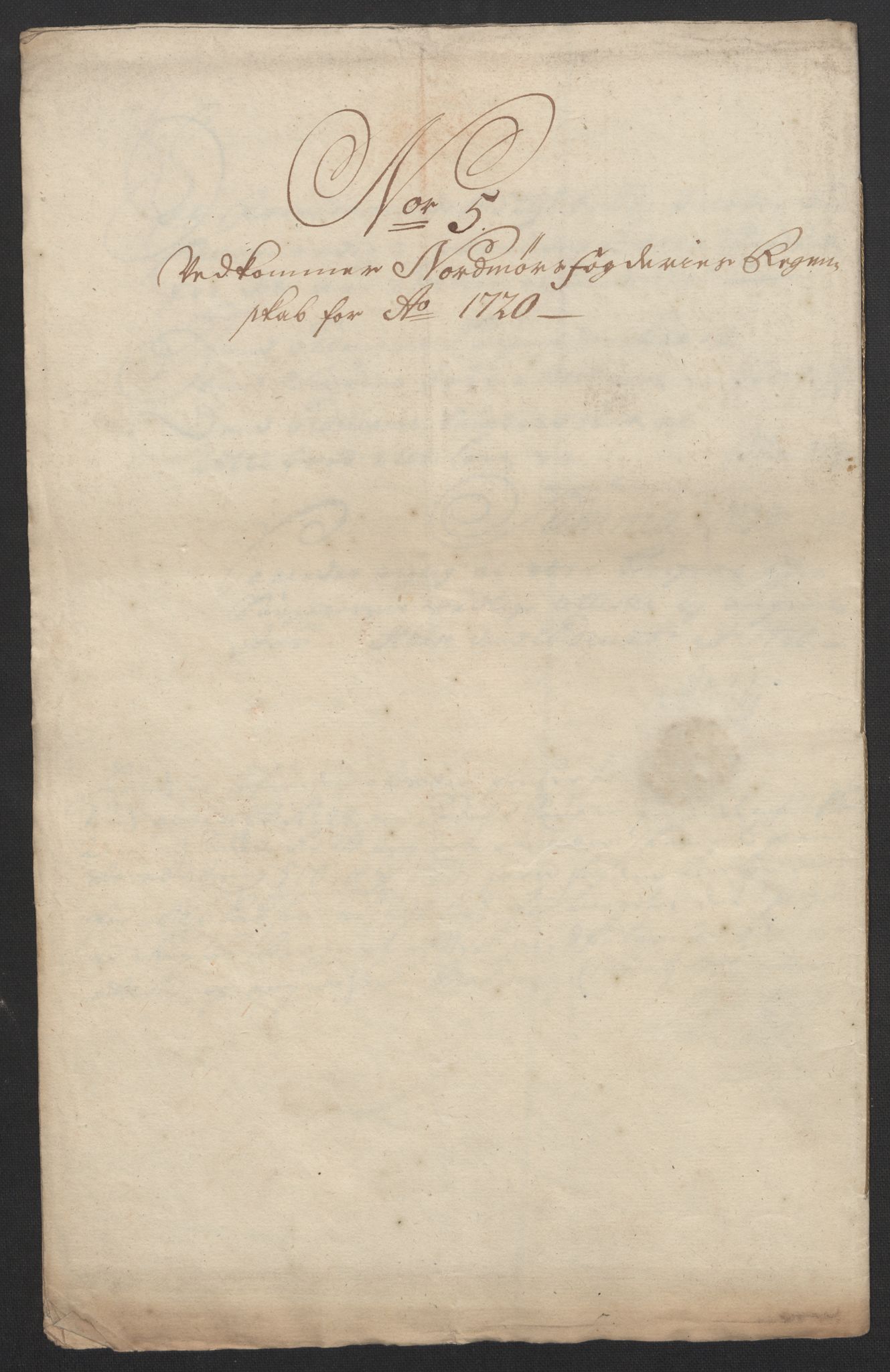 Rentekammeret inntil 1814, Reviderte regnskaper, Fogderegnskap, AV/RA-EA-4092/R56/L3753: Fogderegnskap Nordmøre, 1720, p. 113