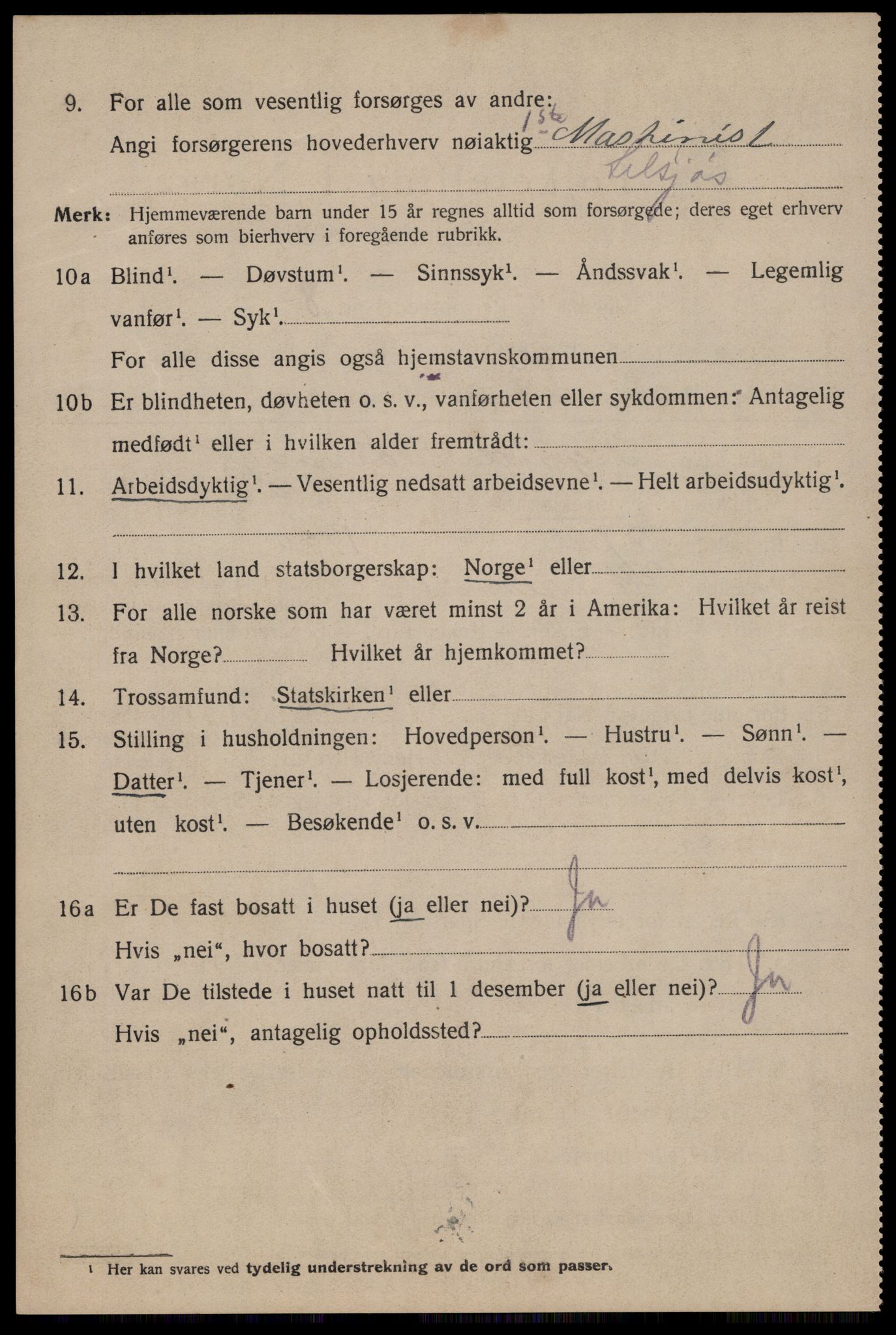 SAST, 1920 census for Haugesund, 1920, p. 14238