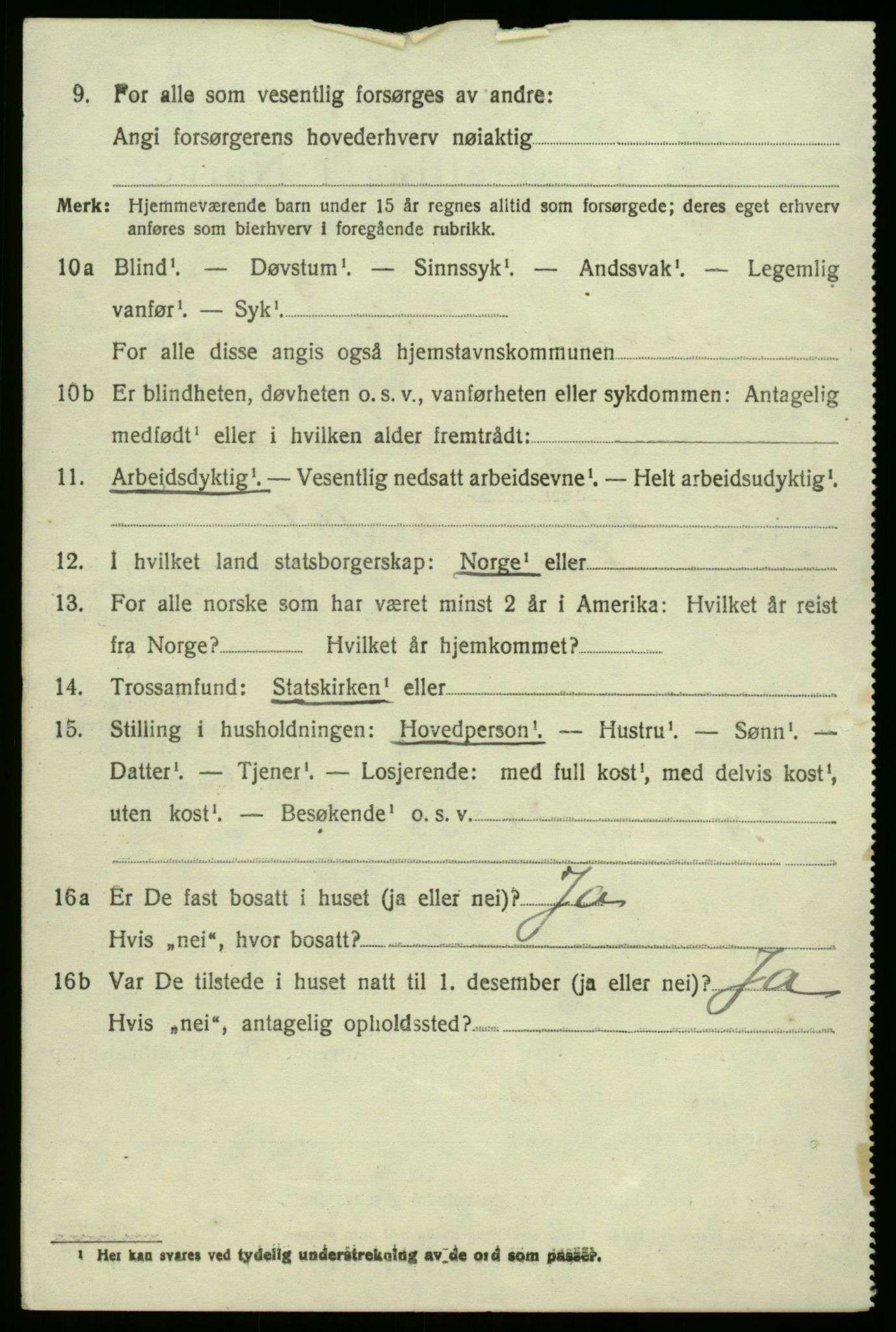 SAB, 1920 census for Fana, 1920, p. 23806