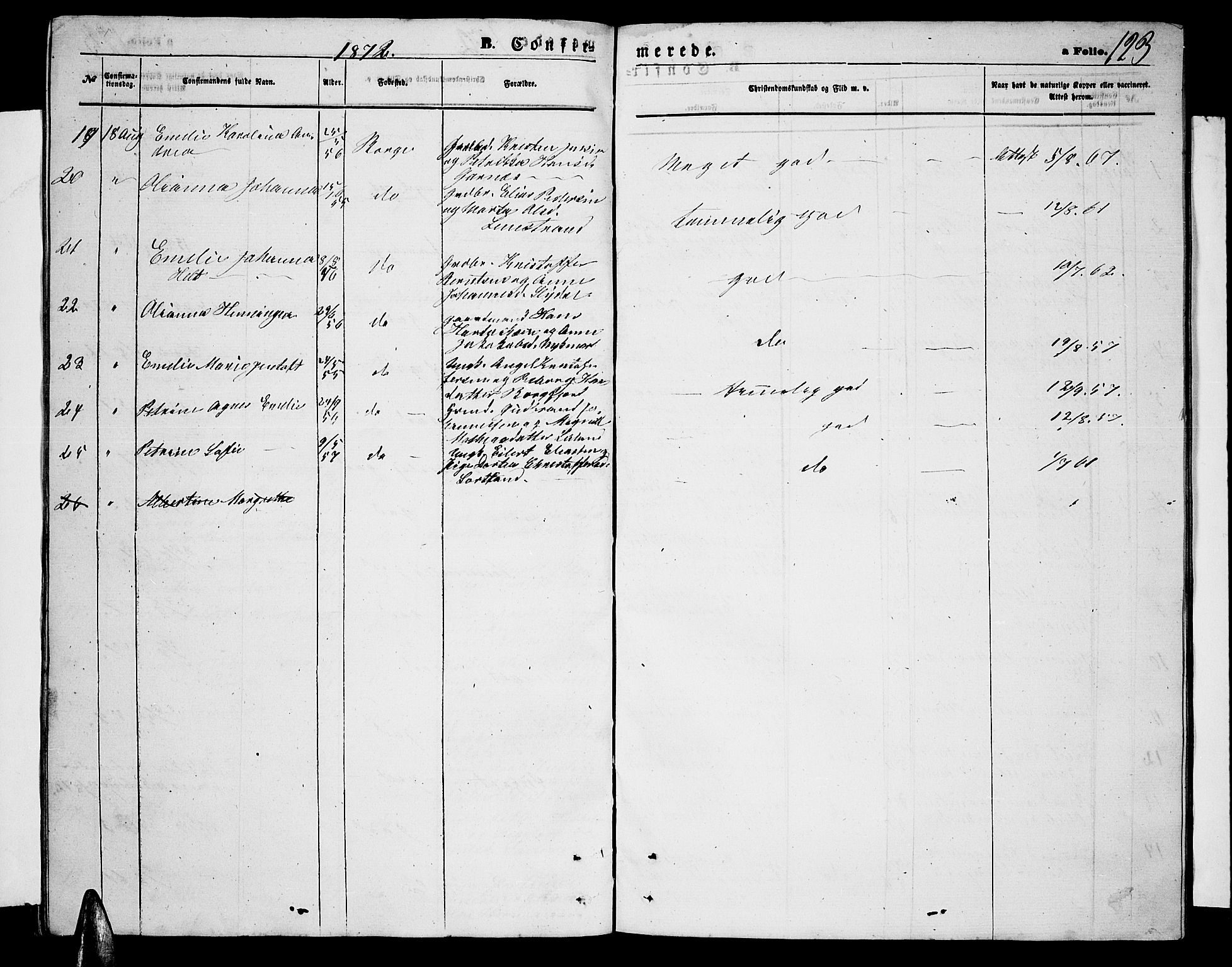 Ministerialprotokoller, klokkerbøker og fødselsregistre - Nordland, SAT/A-1459/880/L1140: Parish register (copy) no. 880C02, 1861-1875, p. 123