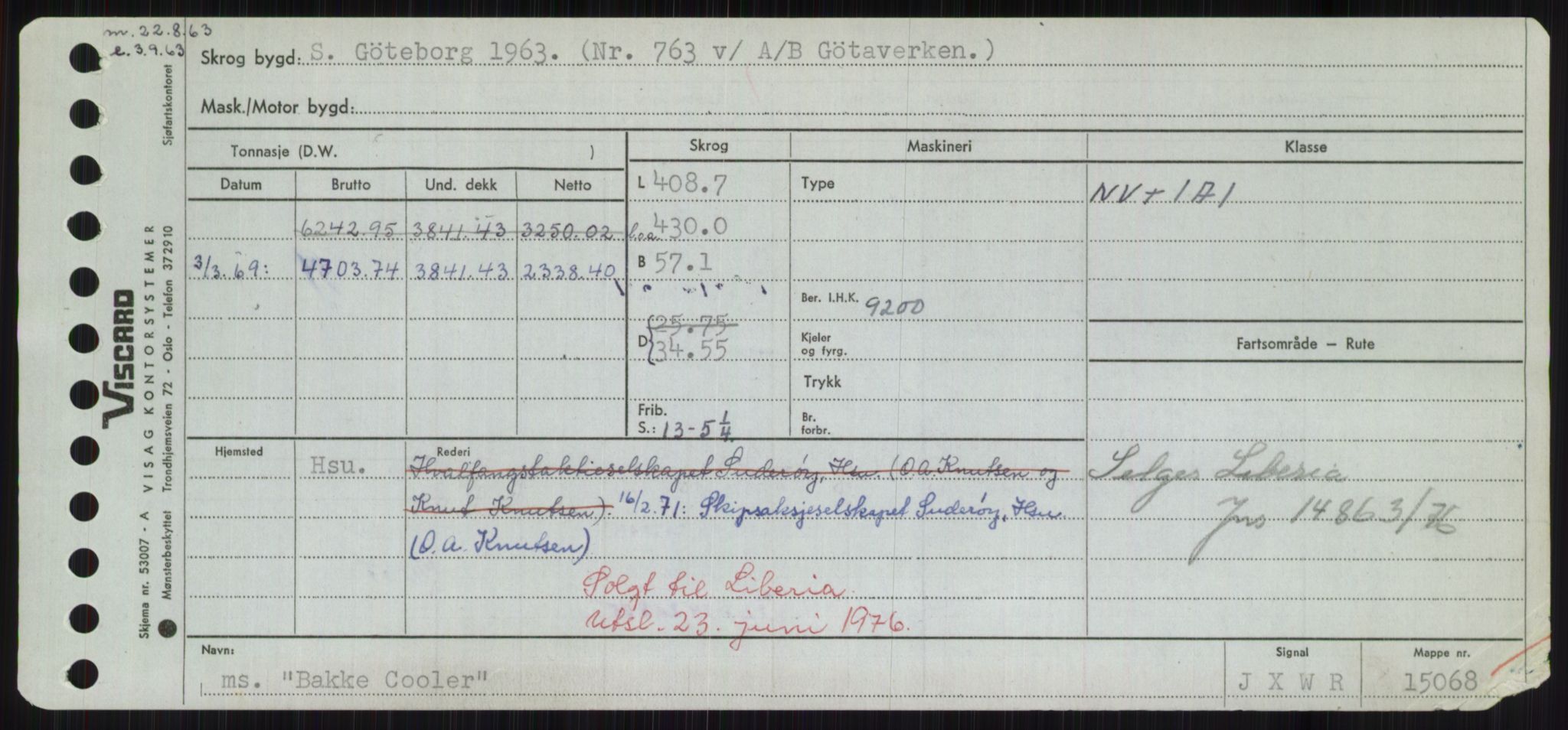 Sjøfartsdirektoratet med forløpere, Skipsmålingen, AV/RA-S-1627/H/Hd/L0003: Fartøy, B-Bev, p. 59