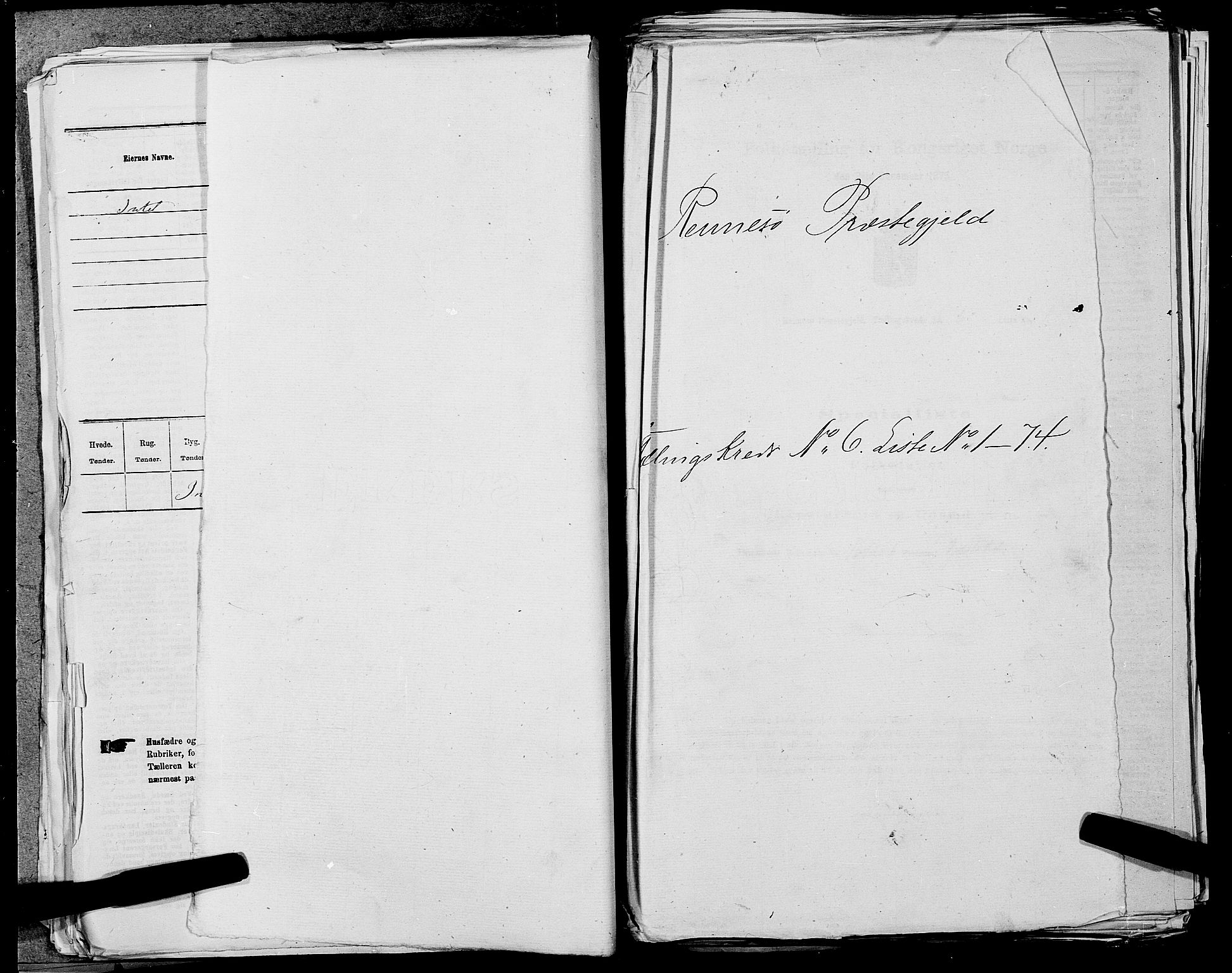 SAST, 1875 census for 1142P Rennesøy, 1875, p. 725