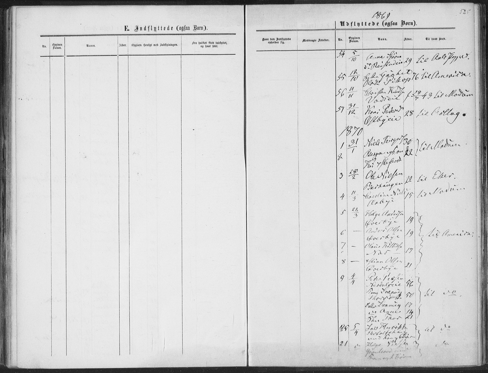 Sigdal kirkebøker, SAKO/A-245/F/Fa/L0009b: Parish register (official) no. I 9B, 1860-1871, p. 525