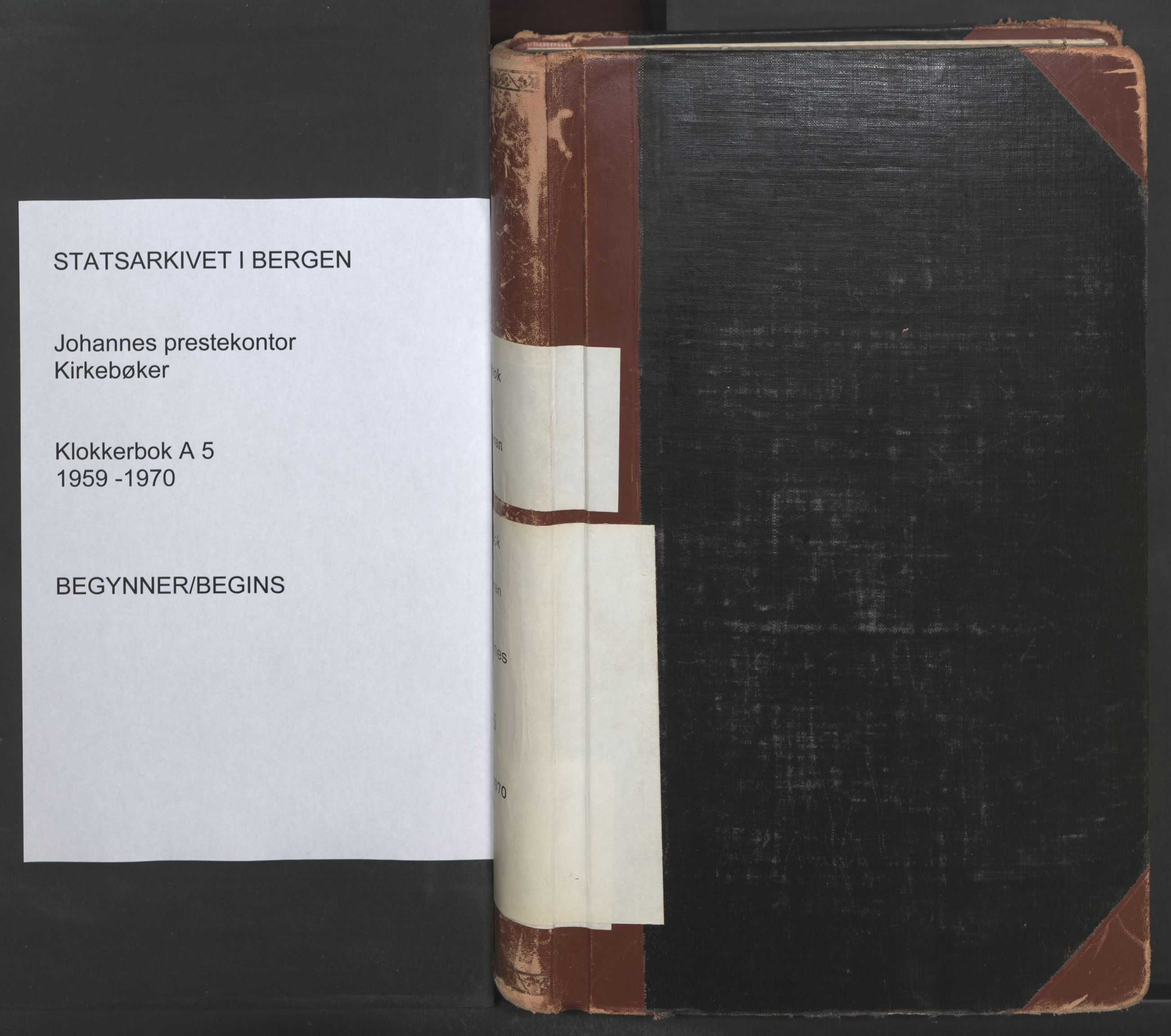 Johanneskirken sokneprestembete, SAB/A-76001/H/Hab: Parish register (copy) no. A 5, 1959-1970