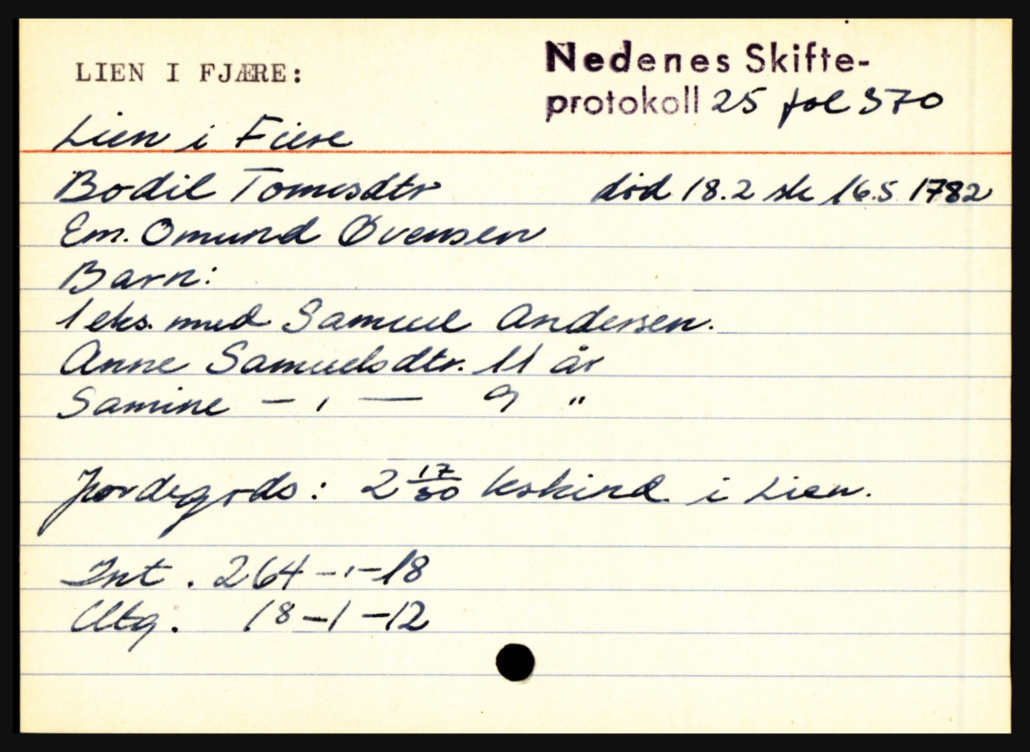 Nedenes sorenskriveri før 1824, AV/SAK-1221-0007/H, p. 17375