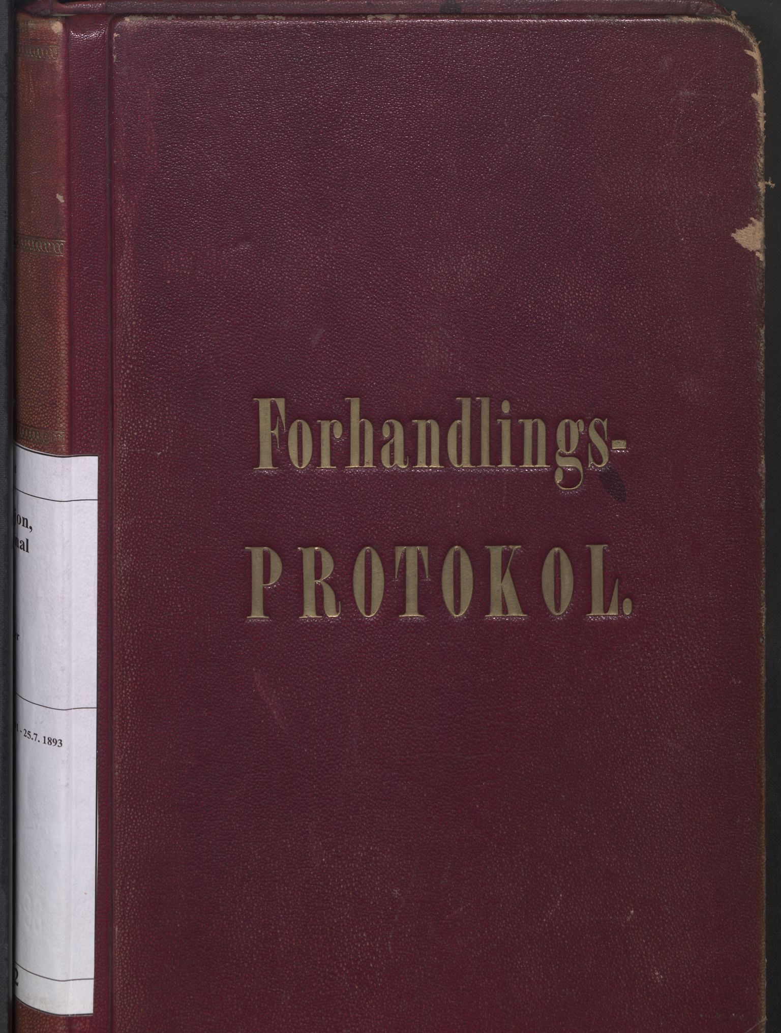 Norges statsbaner, Administrasjons- økonomi- og personalavdelingen, RA/S-3412/A/Aa/L0002: Forhandlingsprotokoll, 1891-1893