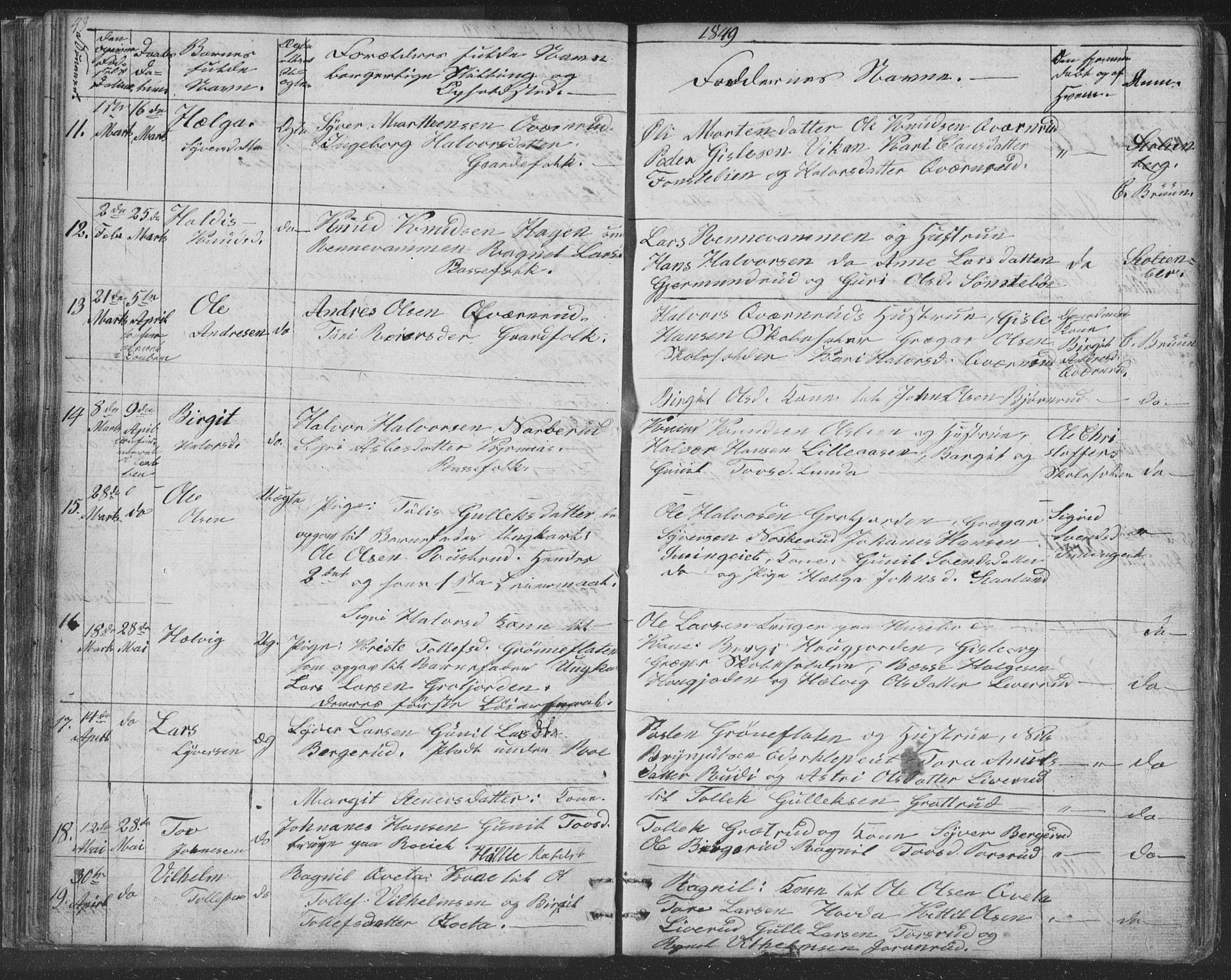 Nore kirkebøker, AV/SAKO-A-238/F/Fc/L0002: Parish register (official) no. III 2, 1836-1861, p. 43