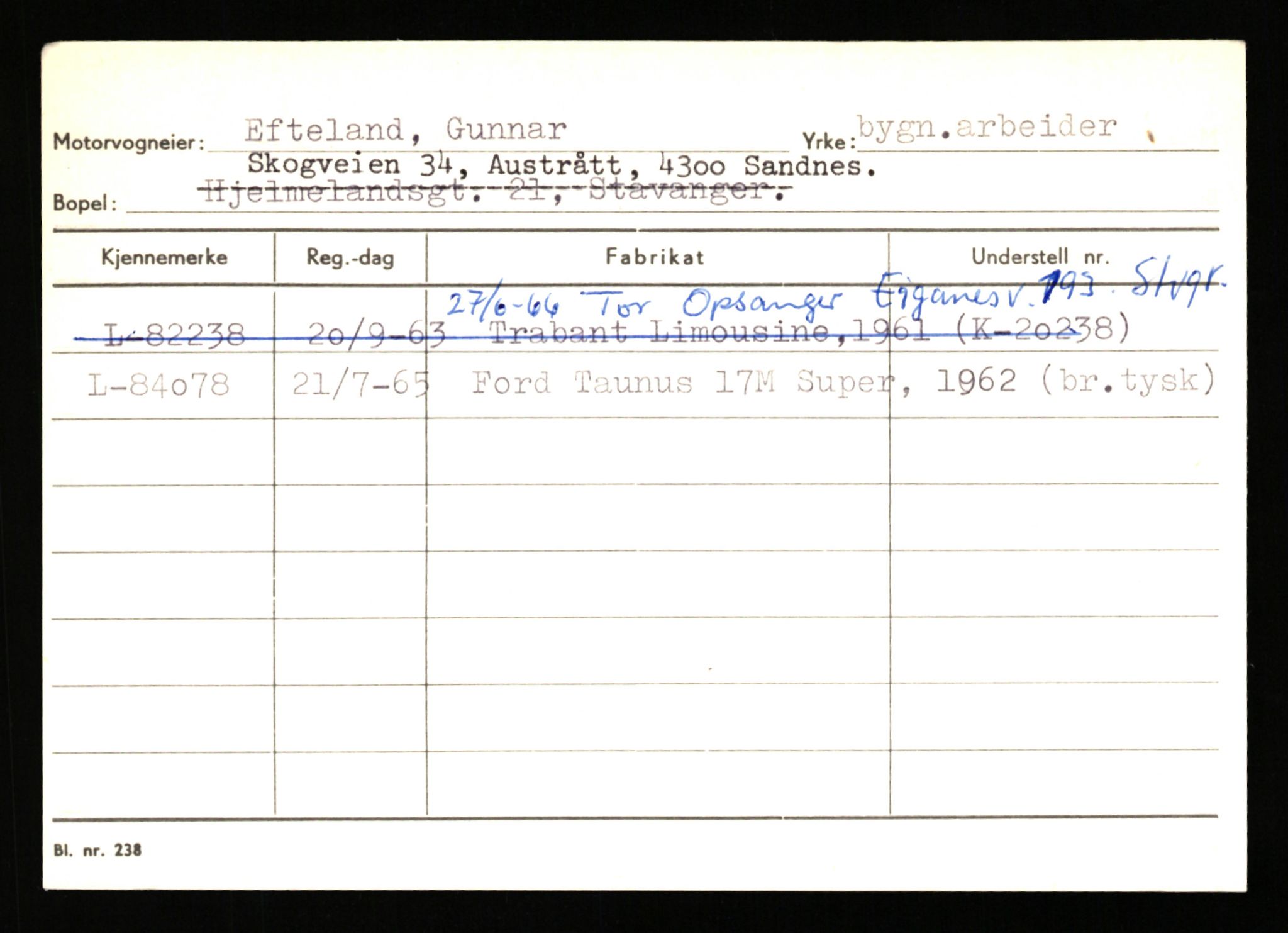 Stavanger trafikkstasjon, AV/SAST-A-101942/0/H/L0006: Dalva - Egersund, 1930-1971, p. 1771