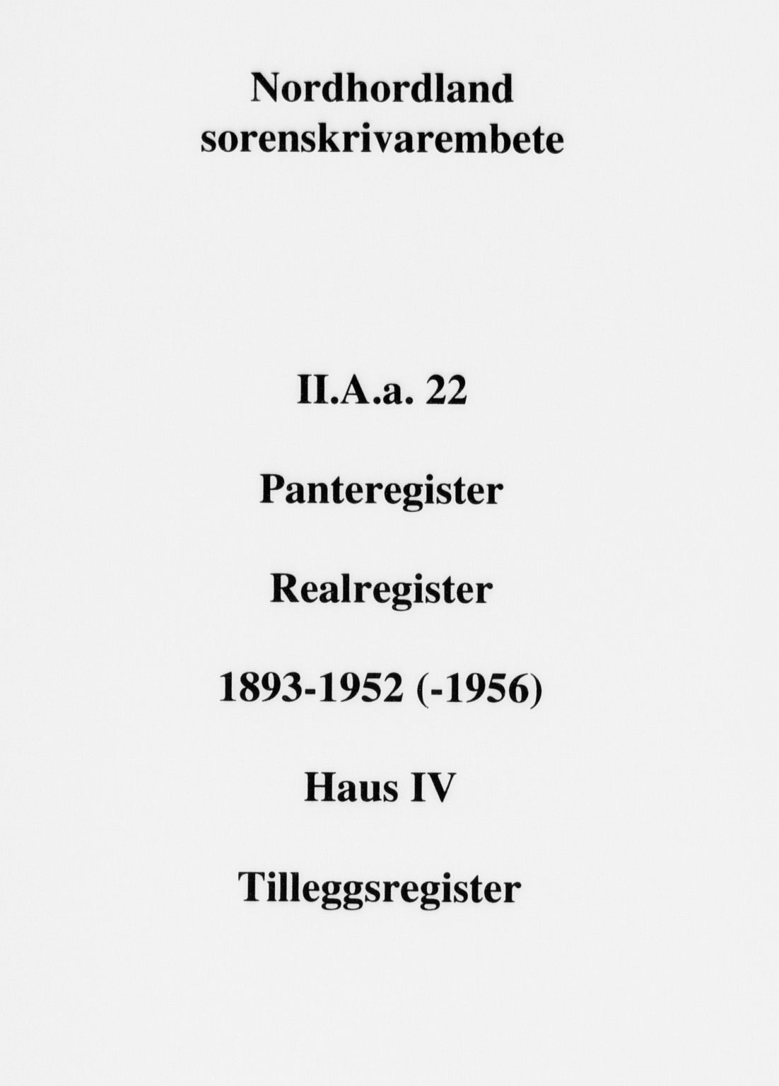 Nordhordland sorenskrivar, SAB/A-2901/1/G/Ga/Gaaa/L0022: Mortgage register no. II.A.a.22, 1893-1952