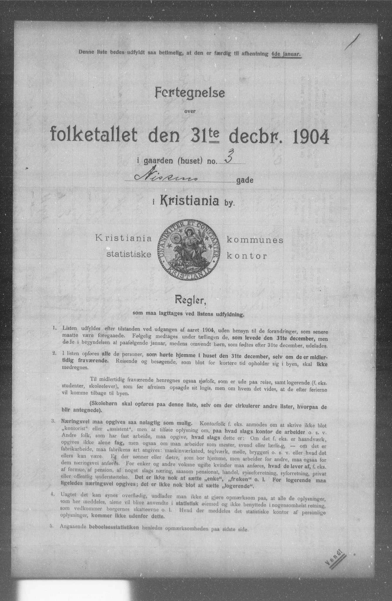 OBA, Municipal Census 1904 for Kristiania, 1904, p. 13612