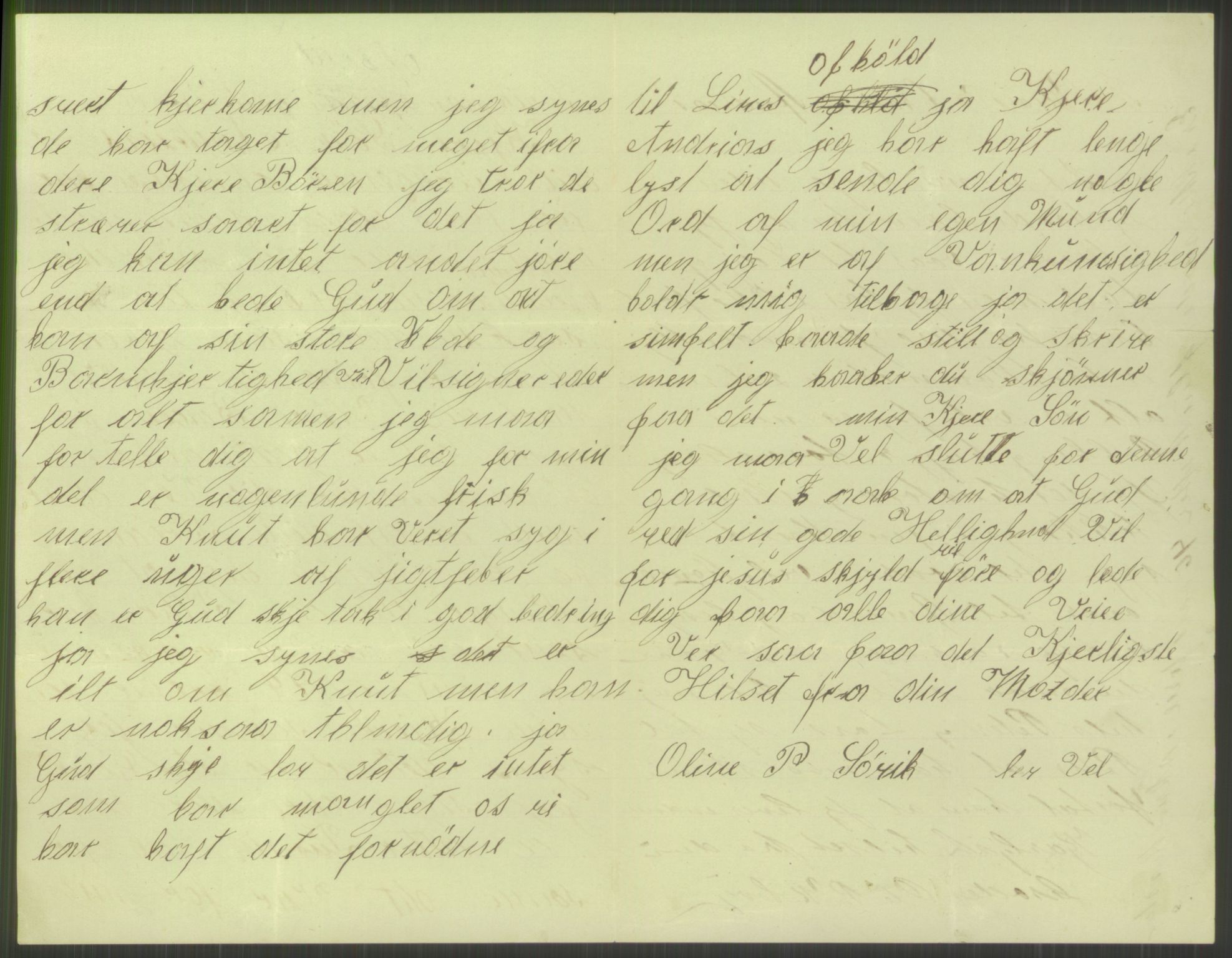 Samlinger til kildeutgivelse, Amerikabrevene, AV/RA-EA-4057/F/L0001: Innlån av ukjent proveniens. Innlån fra Østfold. Innlån fra Oslo: Bratvold - Garborgbrevene II, 1838-1914, p. 22