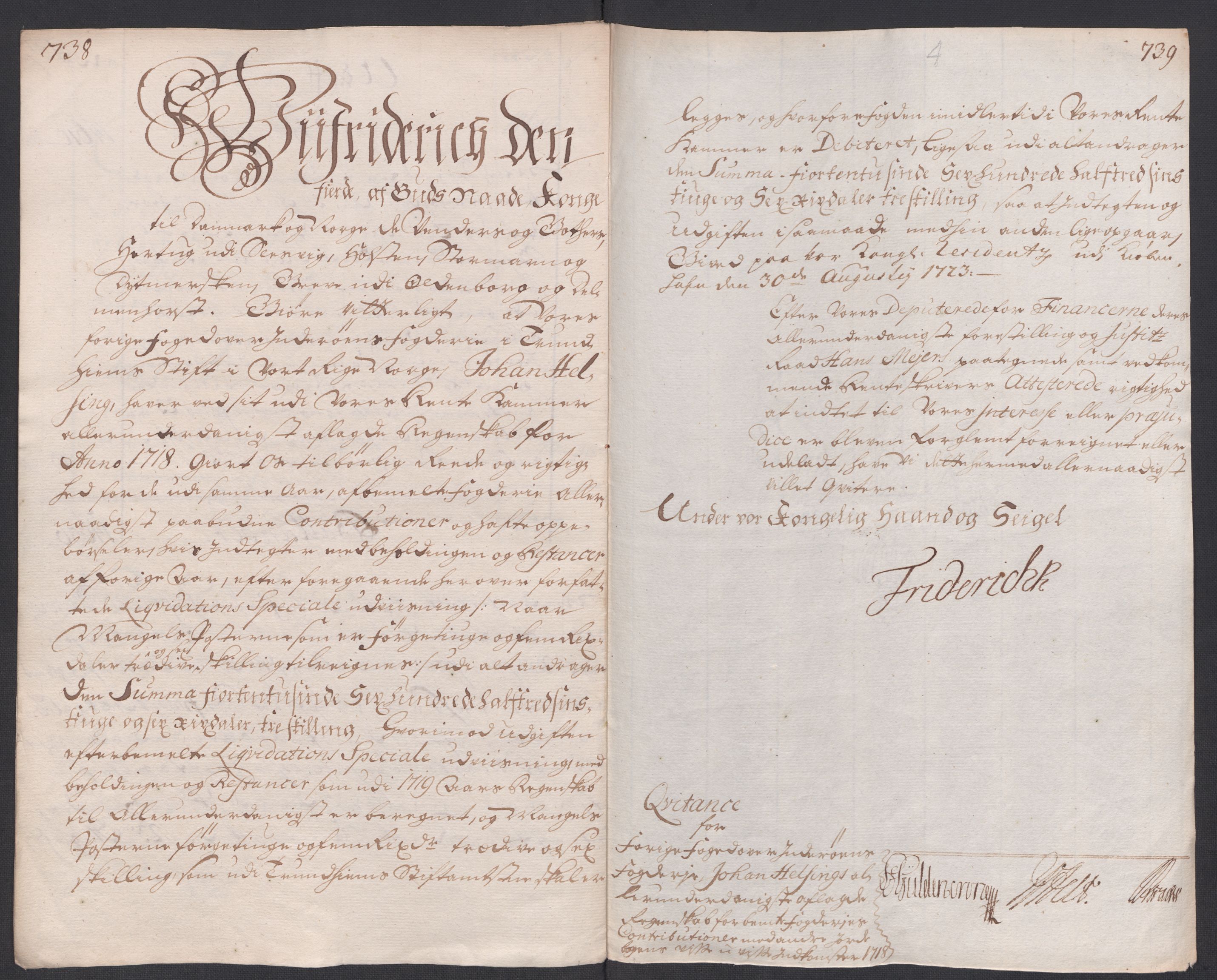 Rentekammeret inntil 1814, Reviderte regnskaper, Fogderegnskap, AV/RA-EA-4092/R63/L4326: Fogderegnskap Inderøy, 1718, p. 15