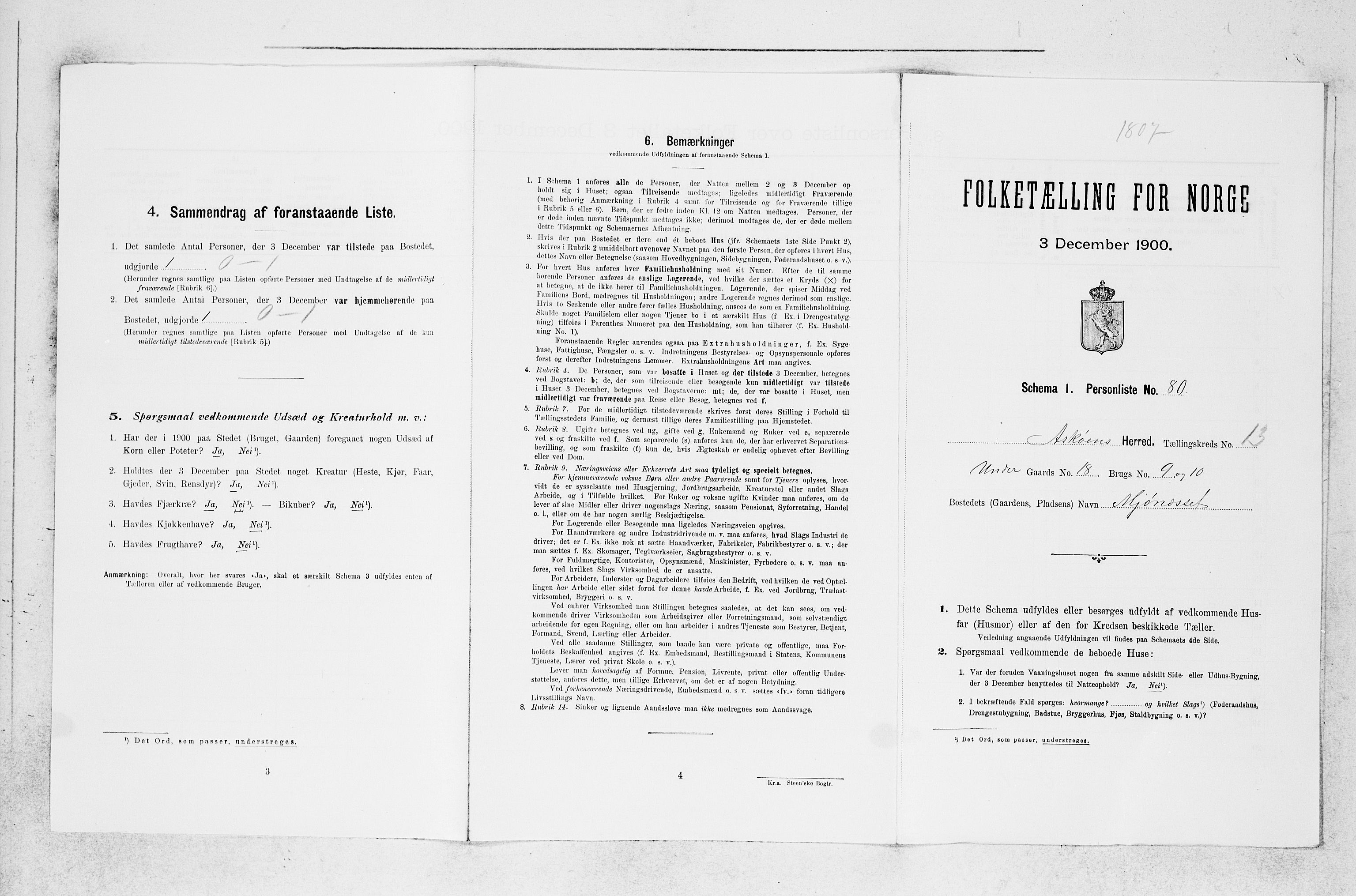 SAB, 1900 census for Askøy, 1900, p. 1936