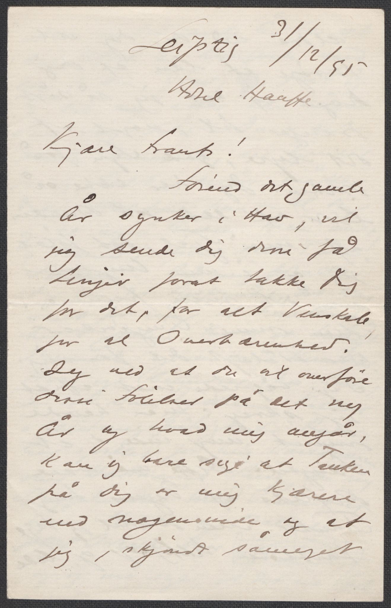 Beyer, Frants, AV/RA-PA-0132/F/L0001: Brev fra Edvard Grieg til Frantz Beyer og "En del optegnelser som kan tjene til kommentar til brevene" av Marie Beyer, 1872-1907, p. 460